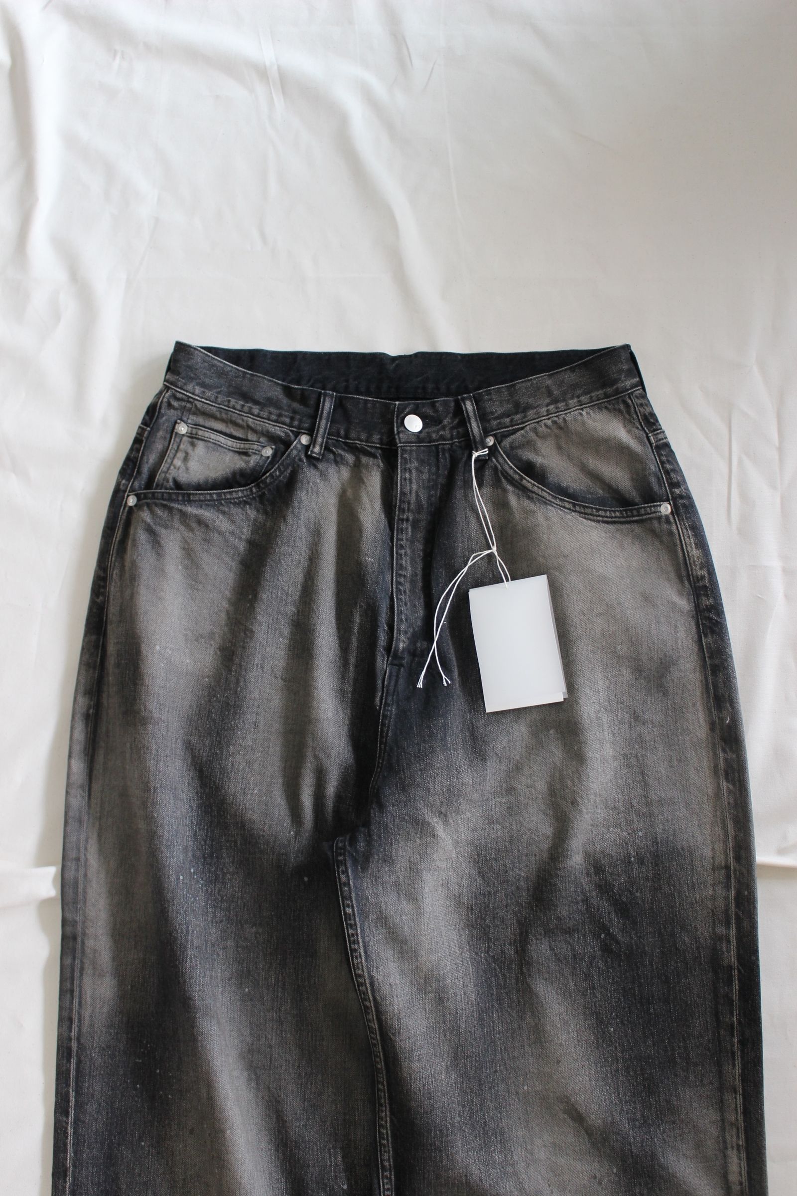 ANCELLM - AGING WIDE 5P DENIM PANTS | BLACK | デニム | NapsNote ANCELLM - AGING WIDE 5P DENIM PANTS | BLACK | デニム | NapsNote