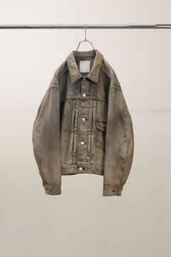 [ラスト1点] AGING DENIM JACKET | BLACK | デニムジャケット