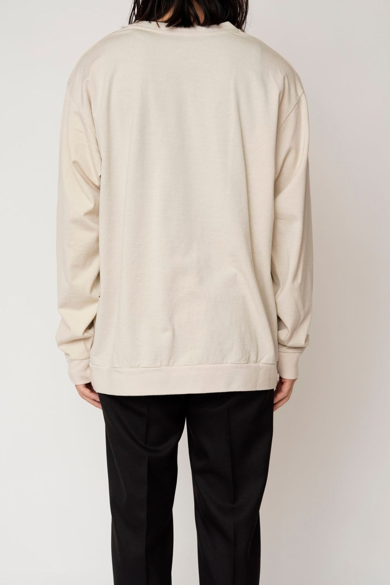 [ラスト1点] WOOL CREW NECK SWEAT SHIRT | IVORY | カットソー