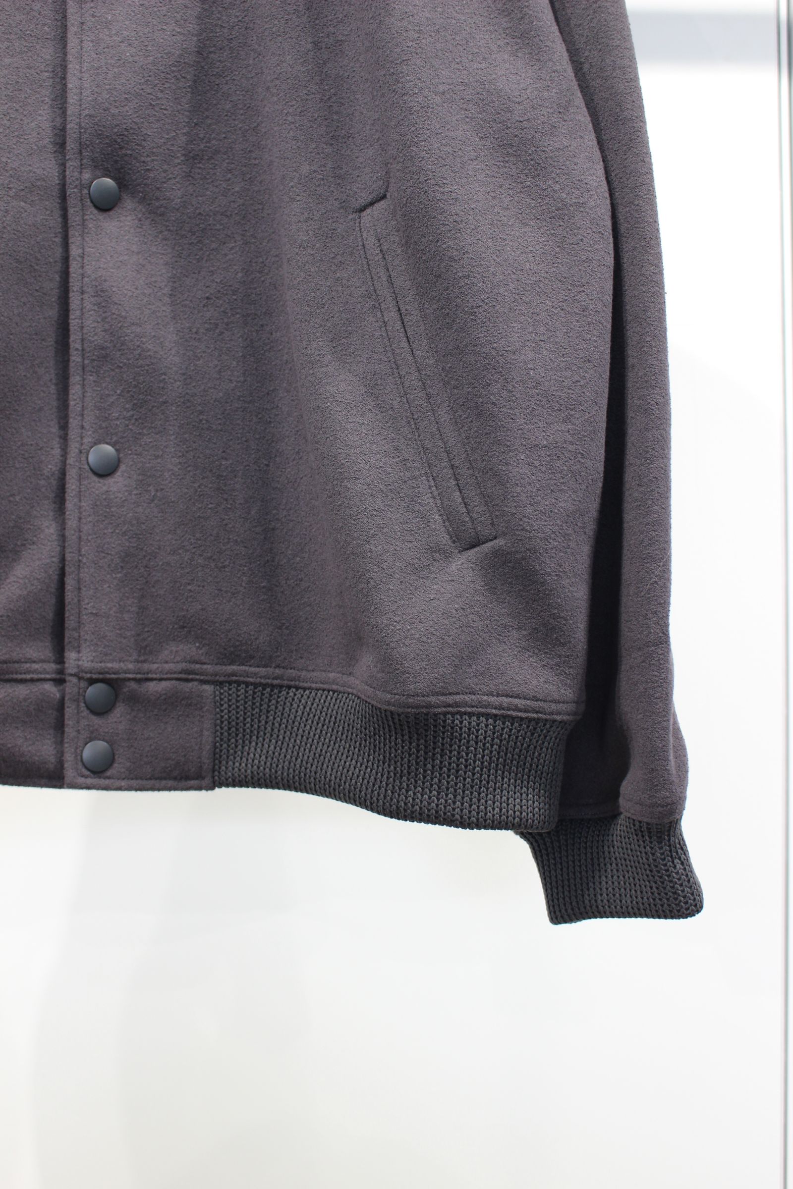 BOUCLE VERSITY JACKET/GRAY