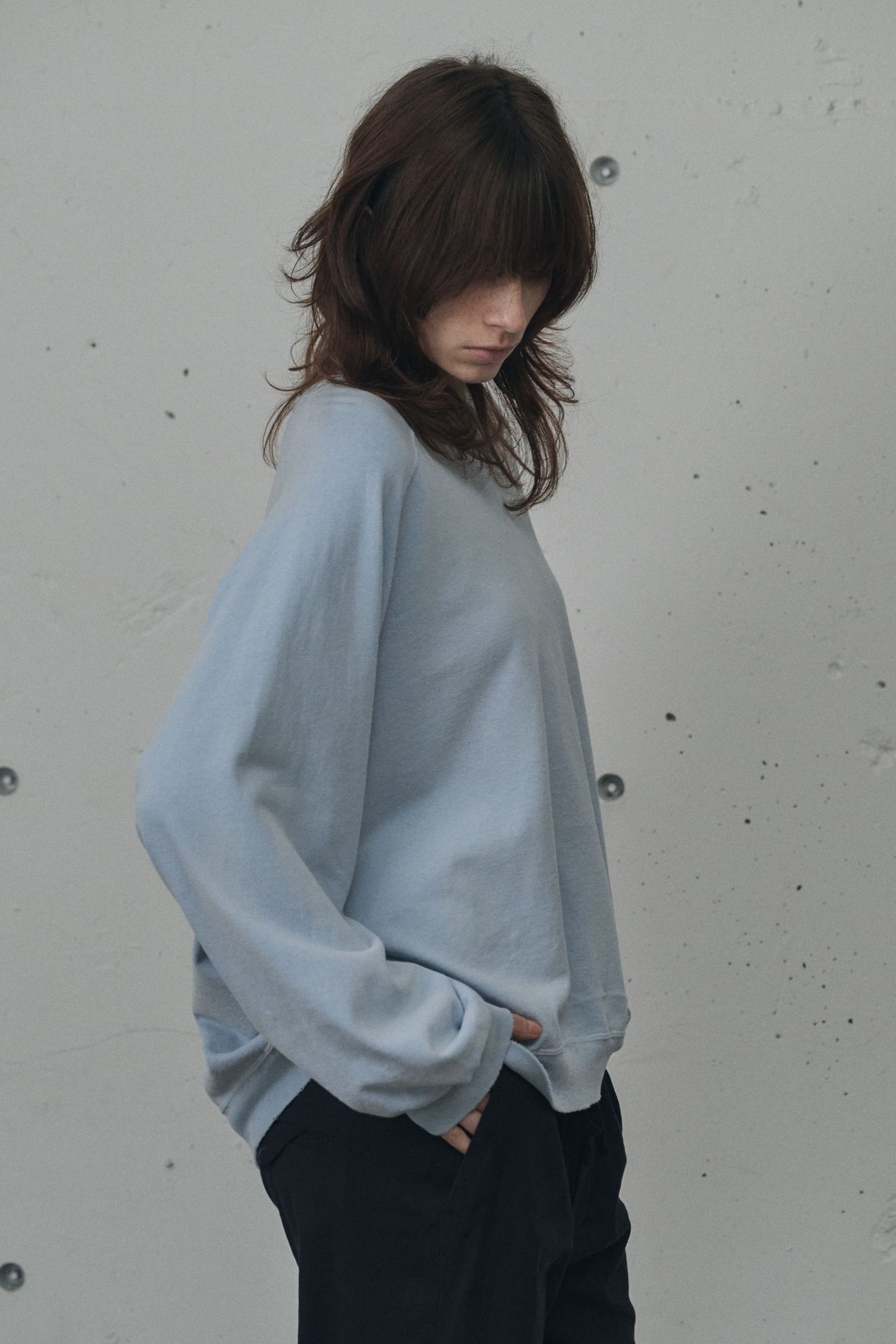 LIGHT LOOP SWEAT SHIRT | SAX | スウェット
