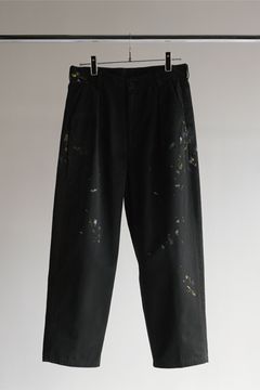 PAINT CHINO TROUSERS/BLACK