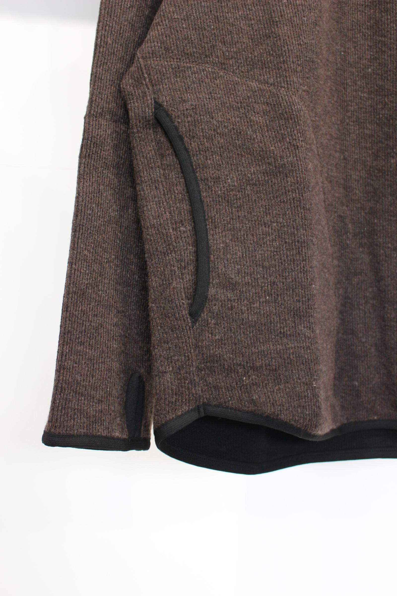 KNIT-SAWN P/O/BROWN