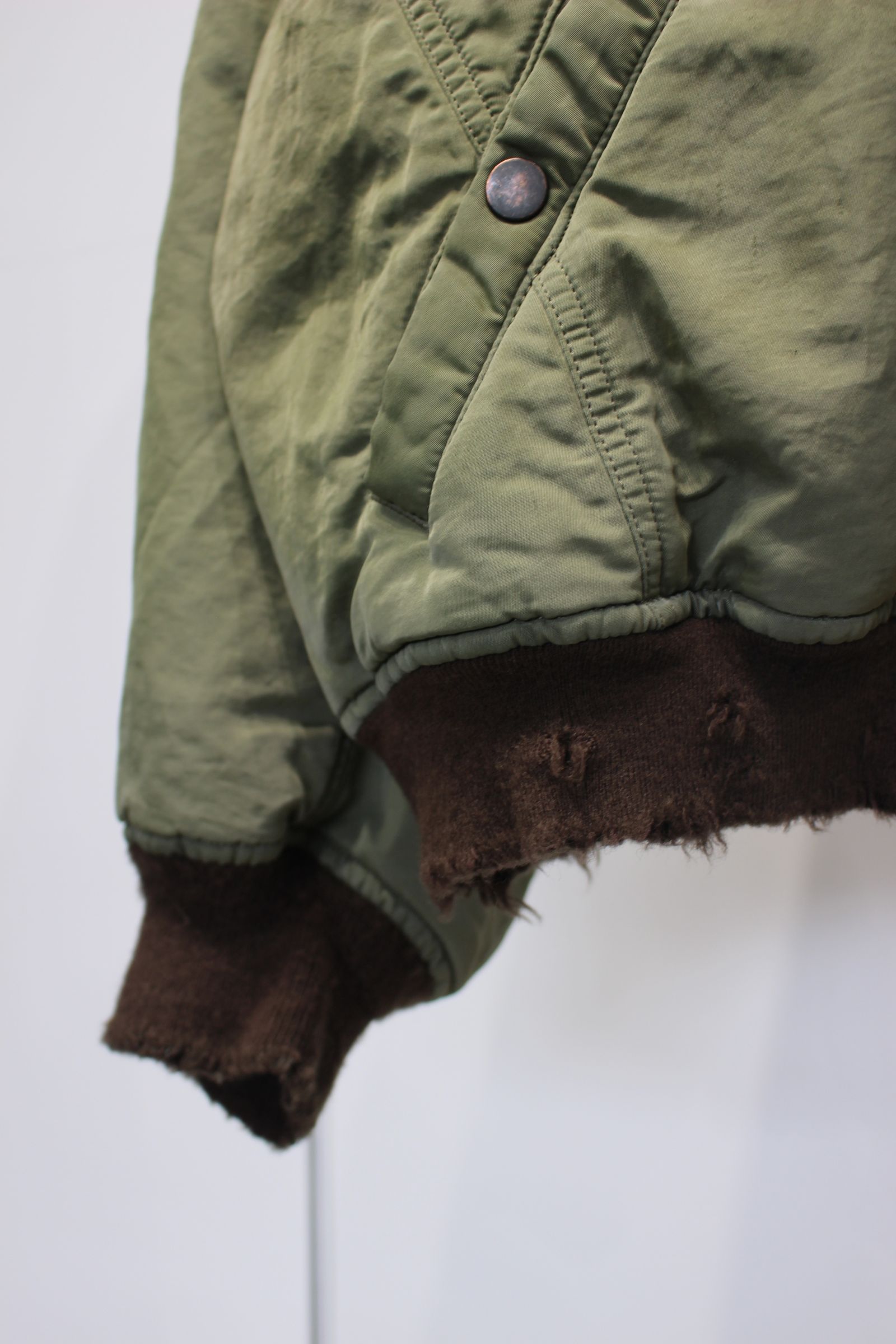 FADED BOMBER JACKET | KHAKI | ボンバージャケット