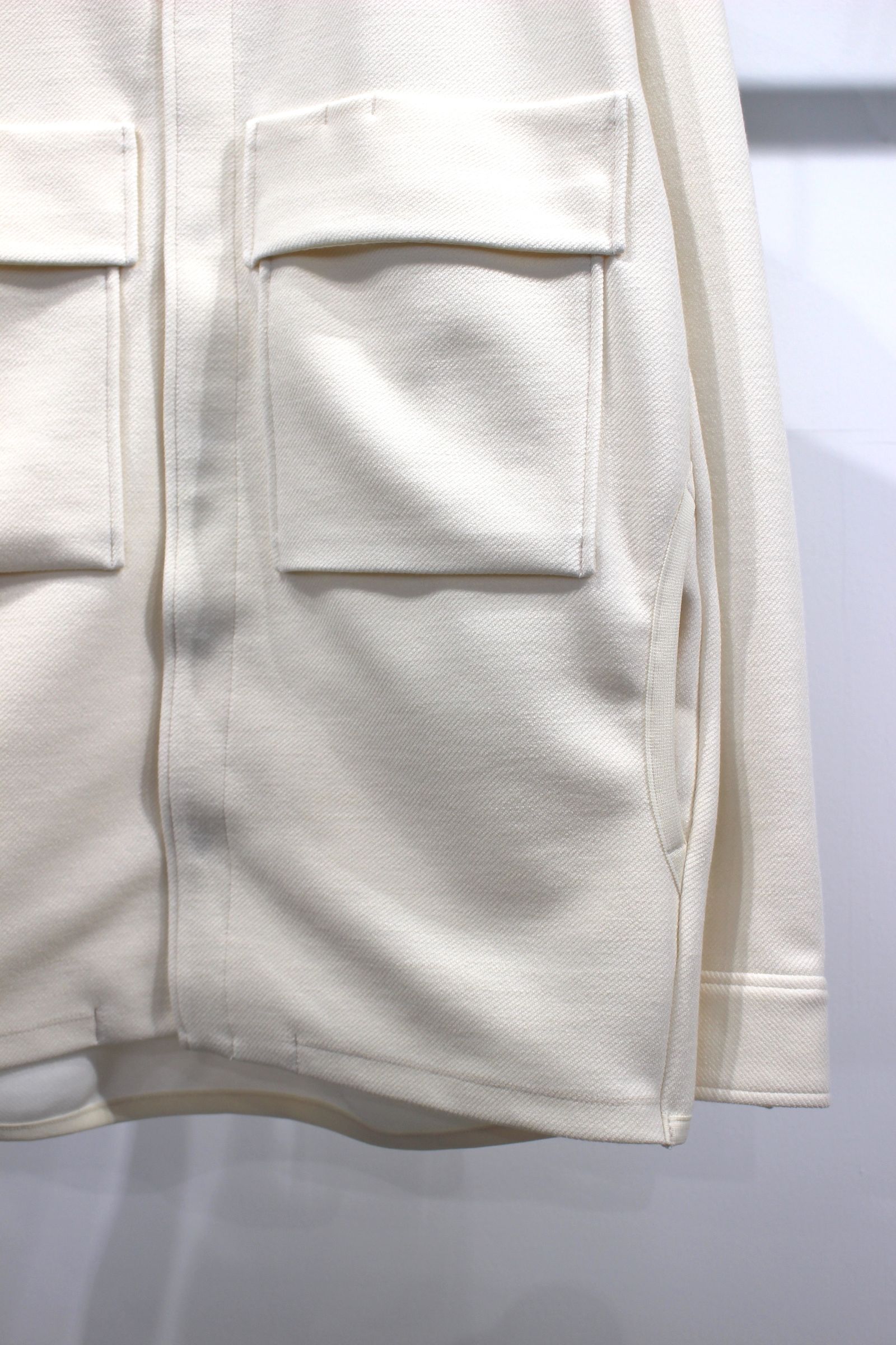 THERMO TWILL CPO SHIRT/WHITE