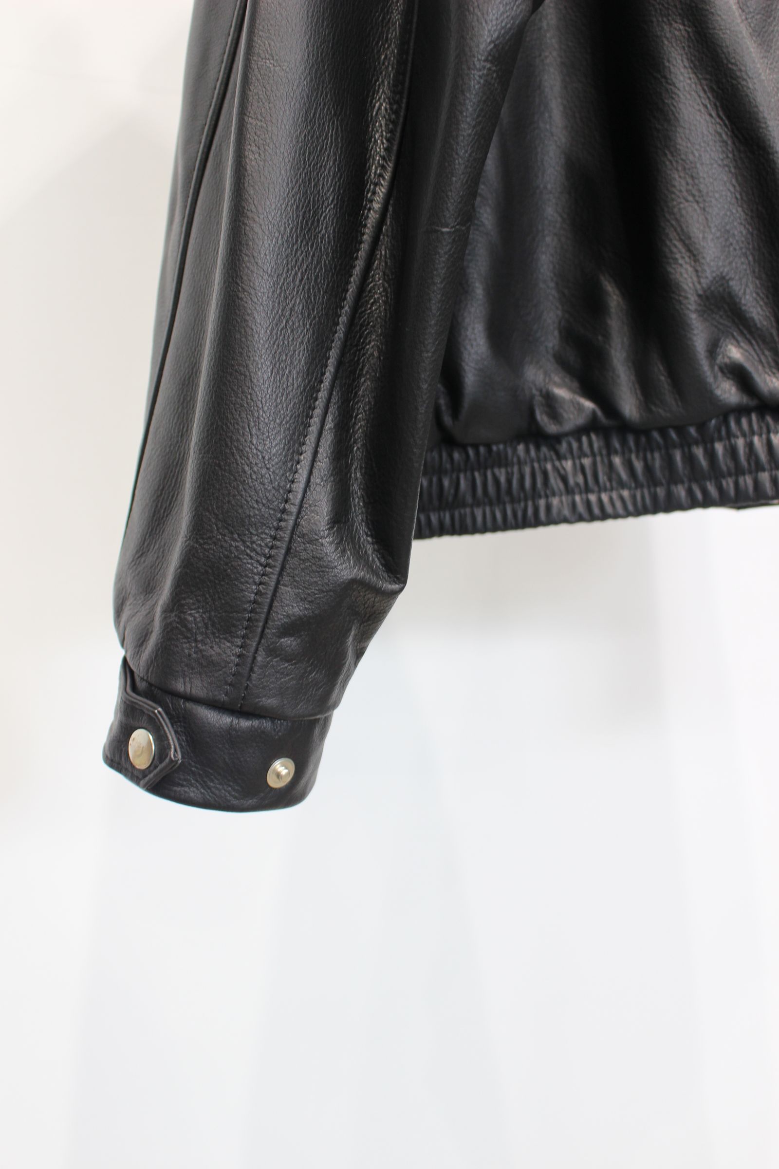 LEATHER BLOUSON | BLACK | レザーブルゾン