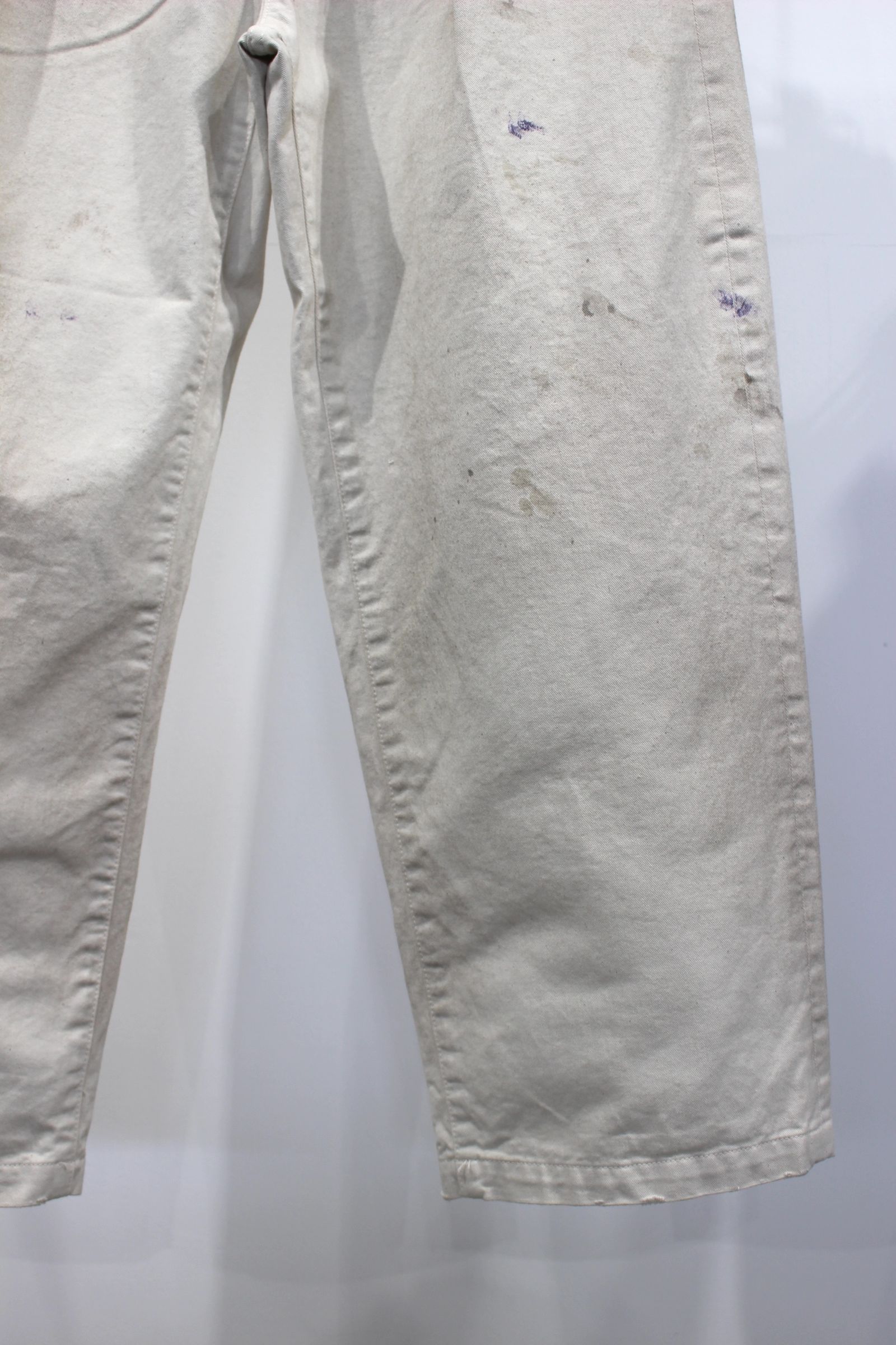 ANCELLM - PAINT CHINO TROUSERS | IVORY | チノ | NapsNote