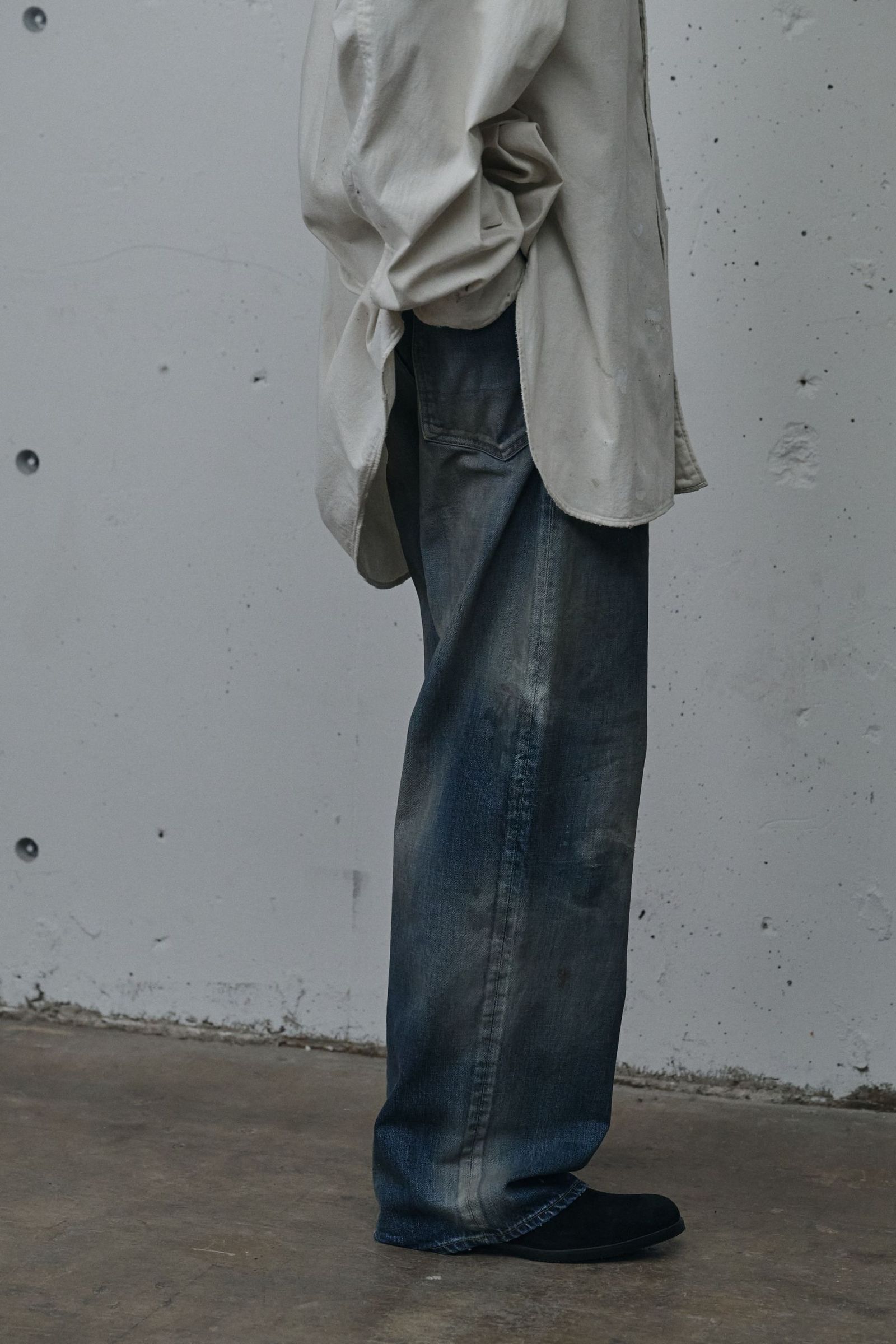 AGING MIDDLE STRAIGHT 5P DENIM PANTS | INDIGO | デニムパンツ