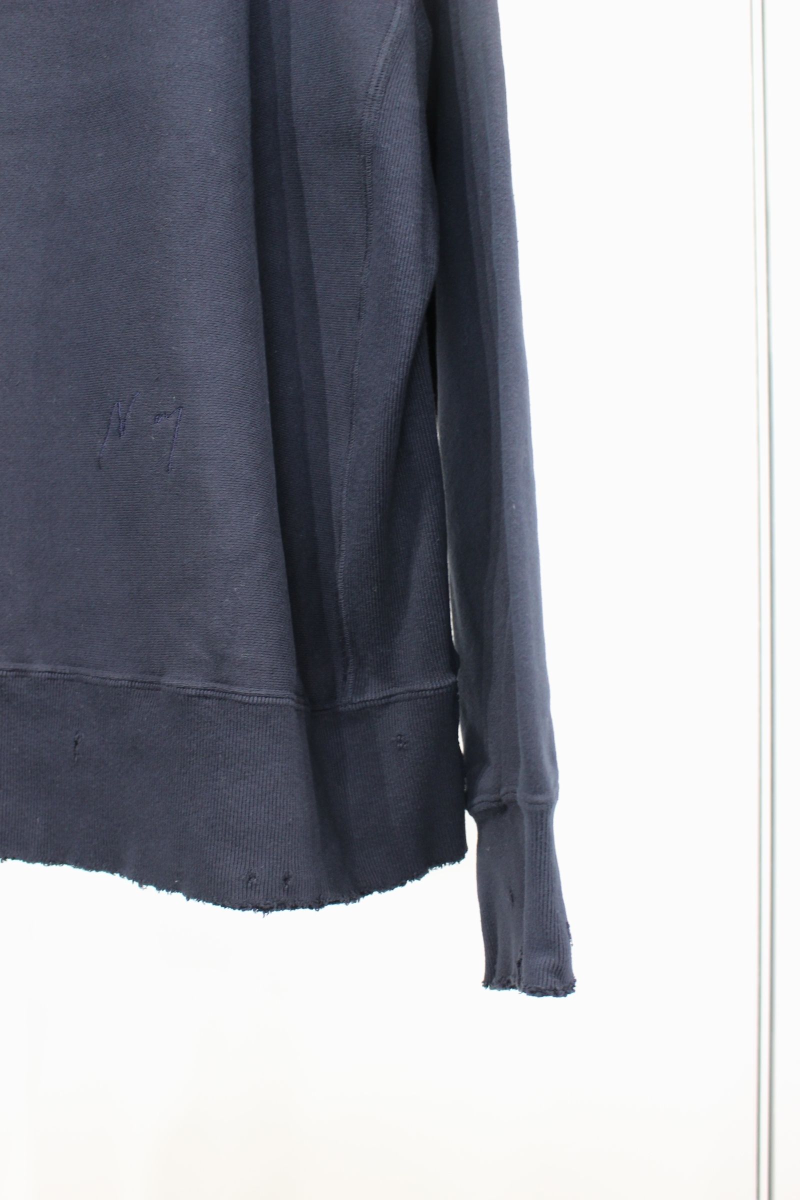 【再発売】【別注】DYED DAMEGE SWEAT SHIRT | NAVY | スウェット