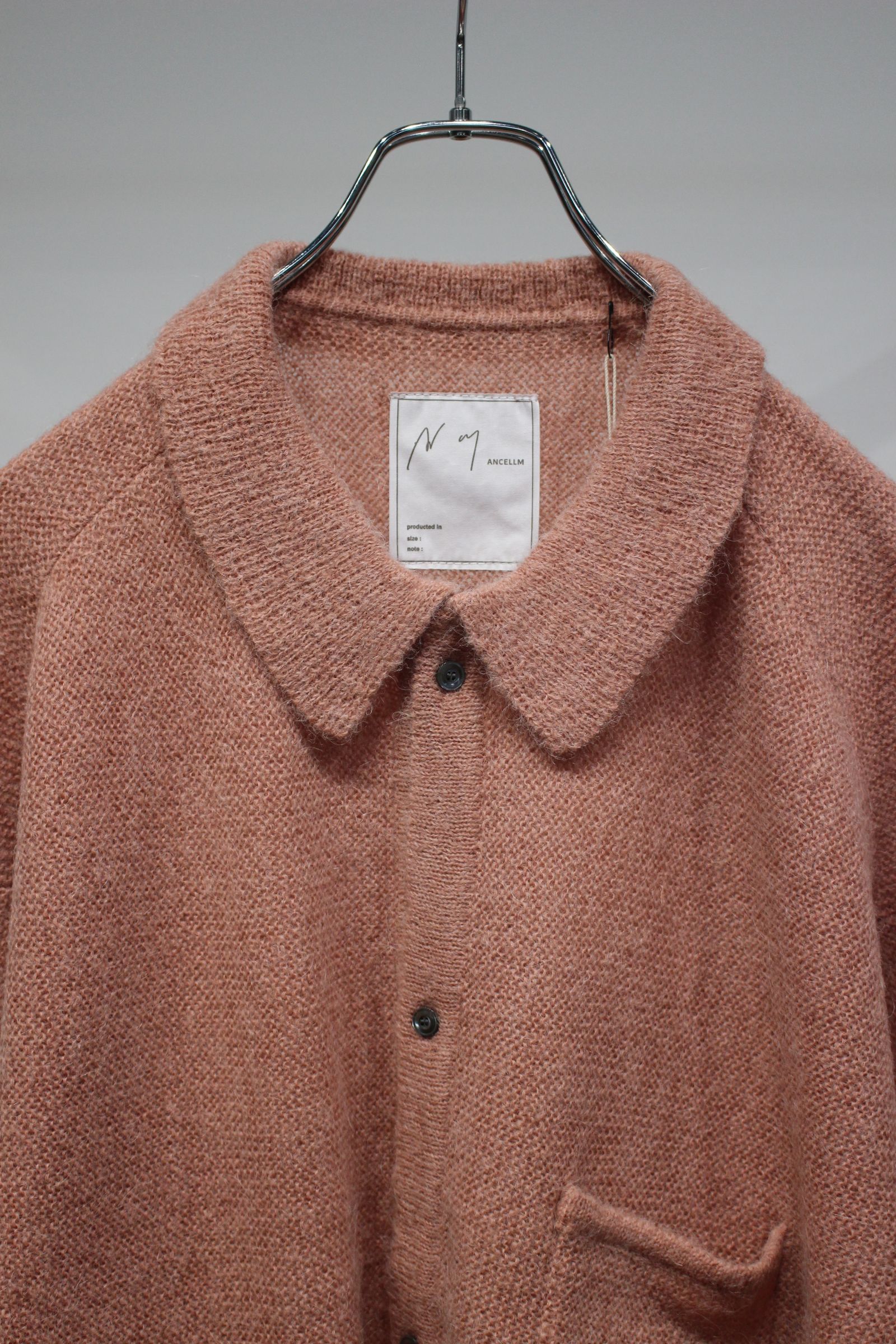[ラスト1点] KNIT SHIRT | PINK | ニットシャツ
