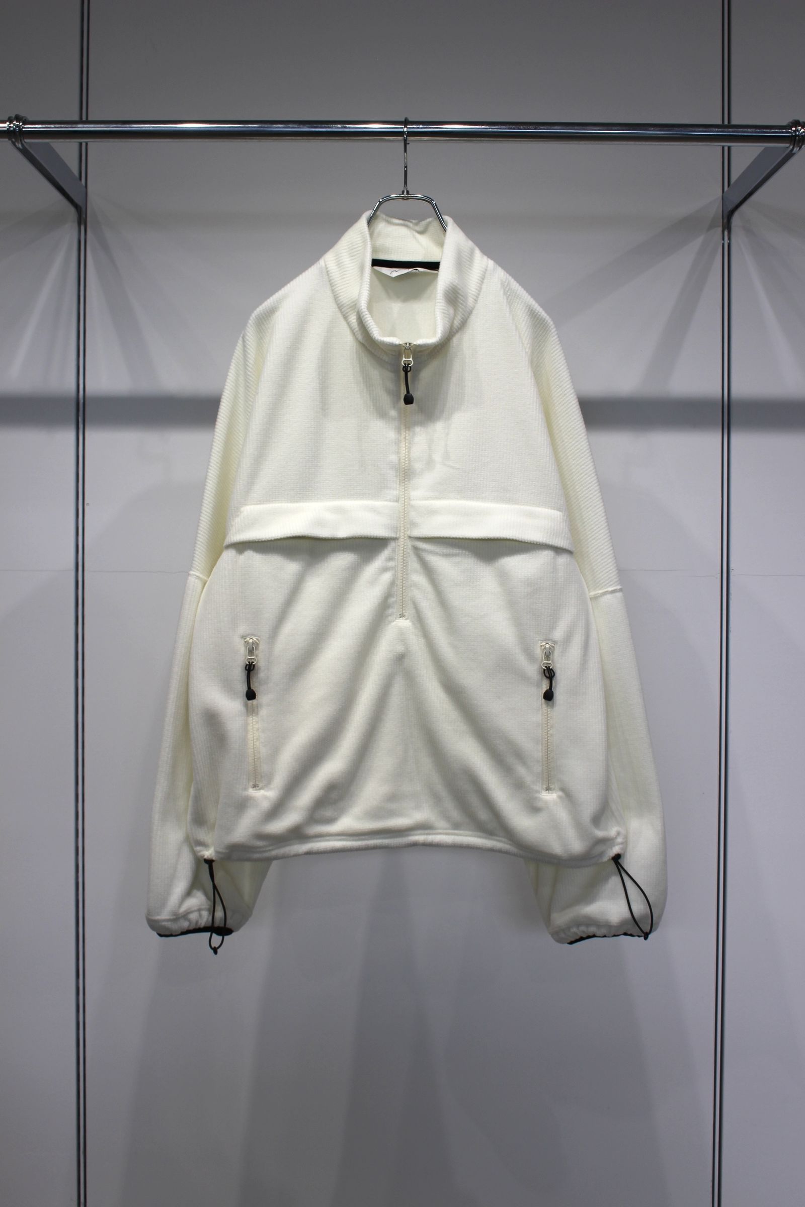 KIMONO ZIP FLEECE | WHITE | フリース