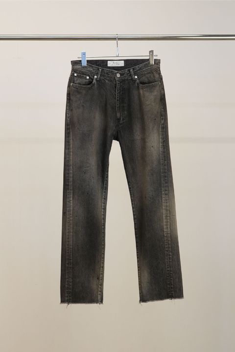 #07 SLIM STRAIGHT 5P DENIM PANTS | BLACK | デニムパンツ