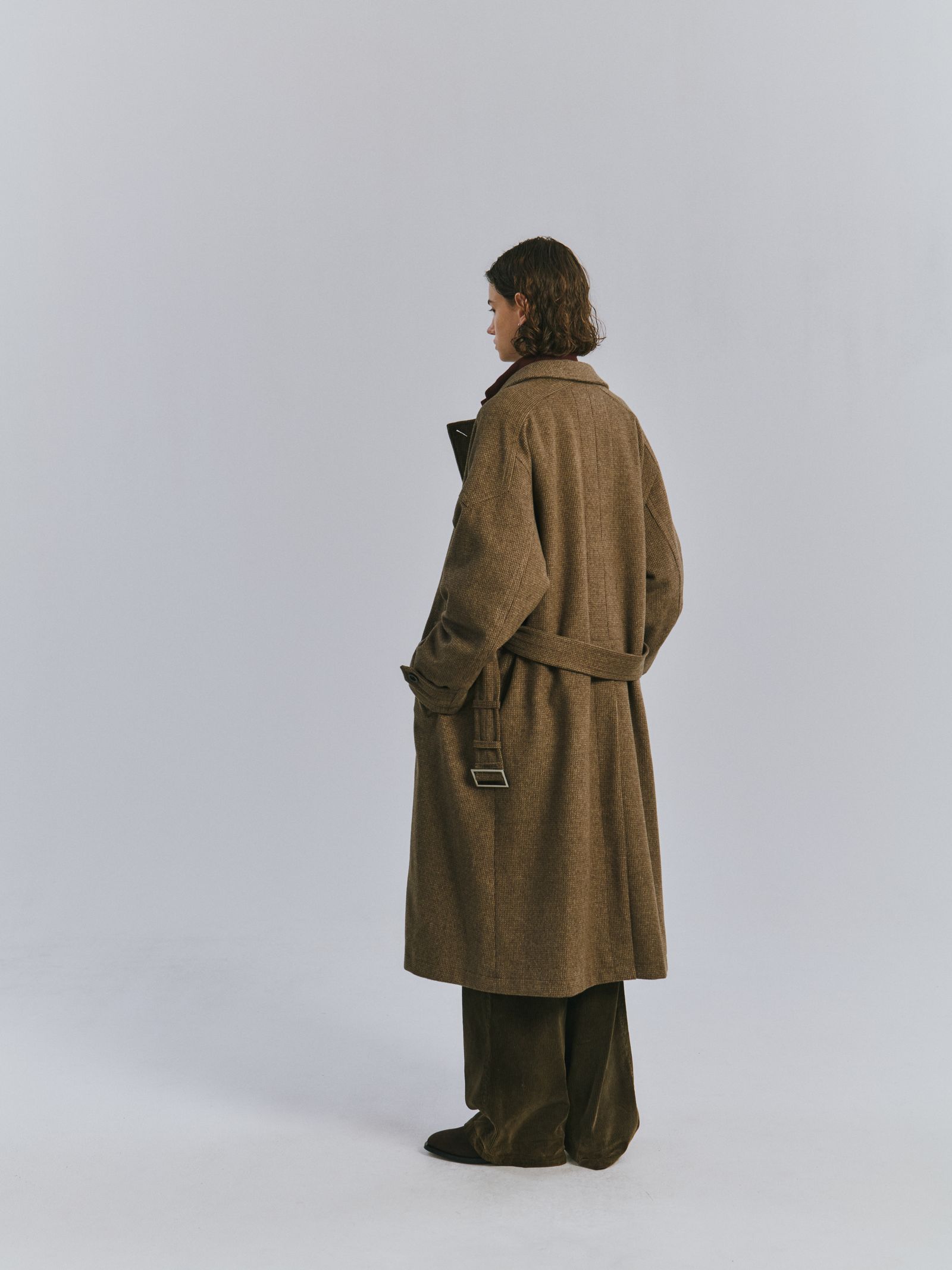 WOOL BLANKET BALMACAAN COAT | BEIGE | コート