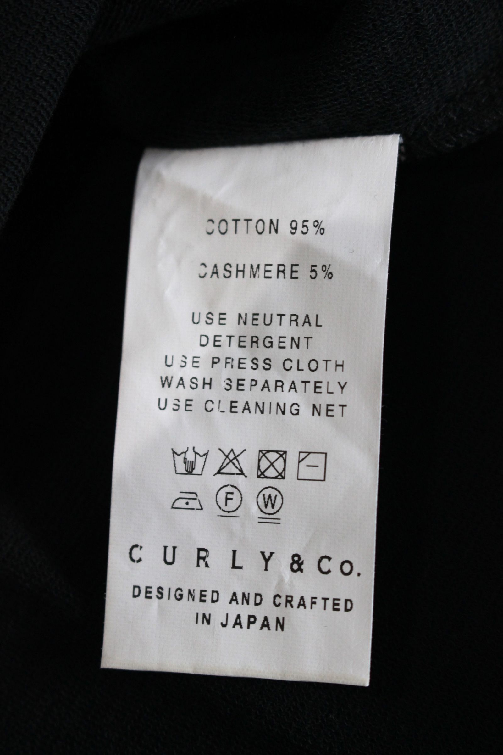 CRUNCH CASHMERE L/S CN TEE/クルーネックカットソー