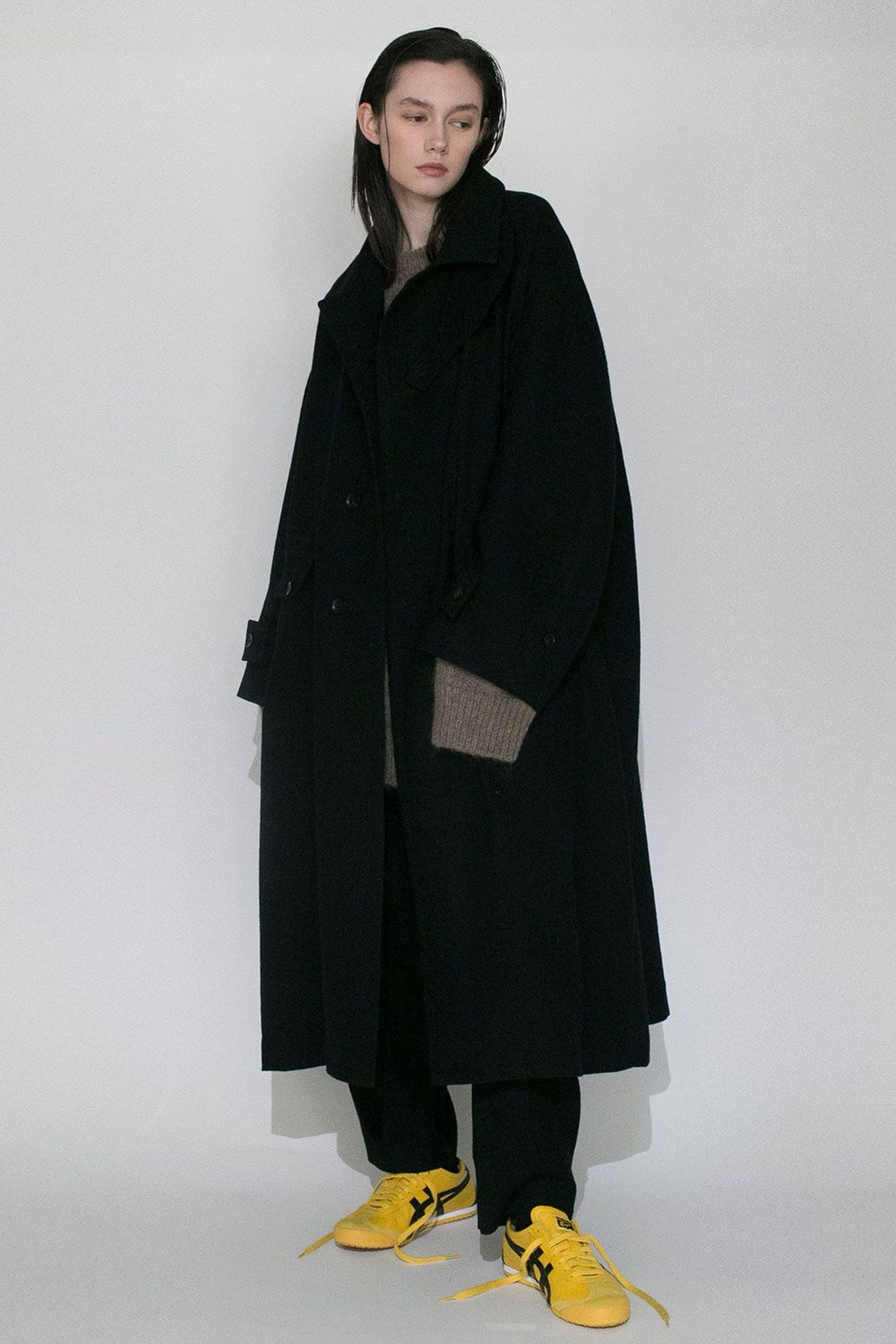 VOAAOV - BISHU TUMBLER KERSEY WOOL Long Coat/ロング