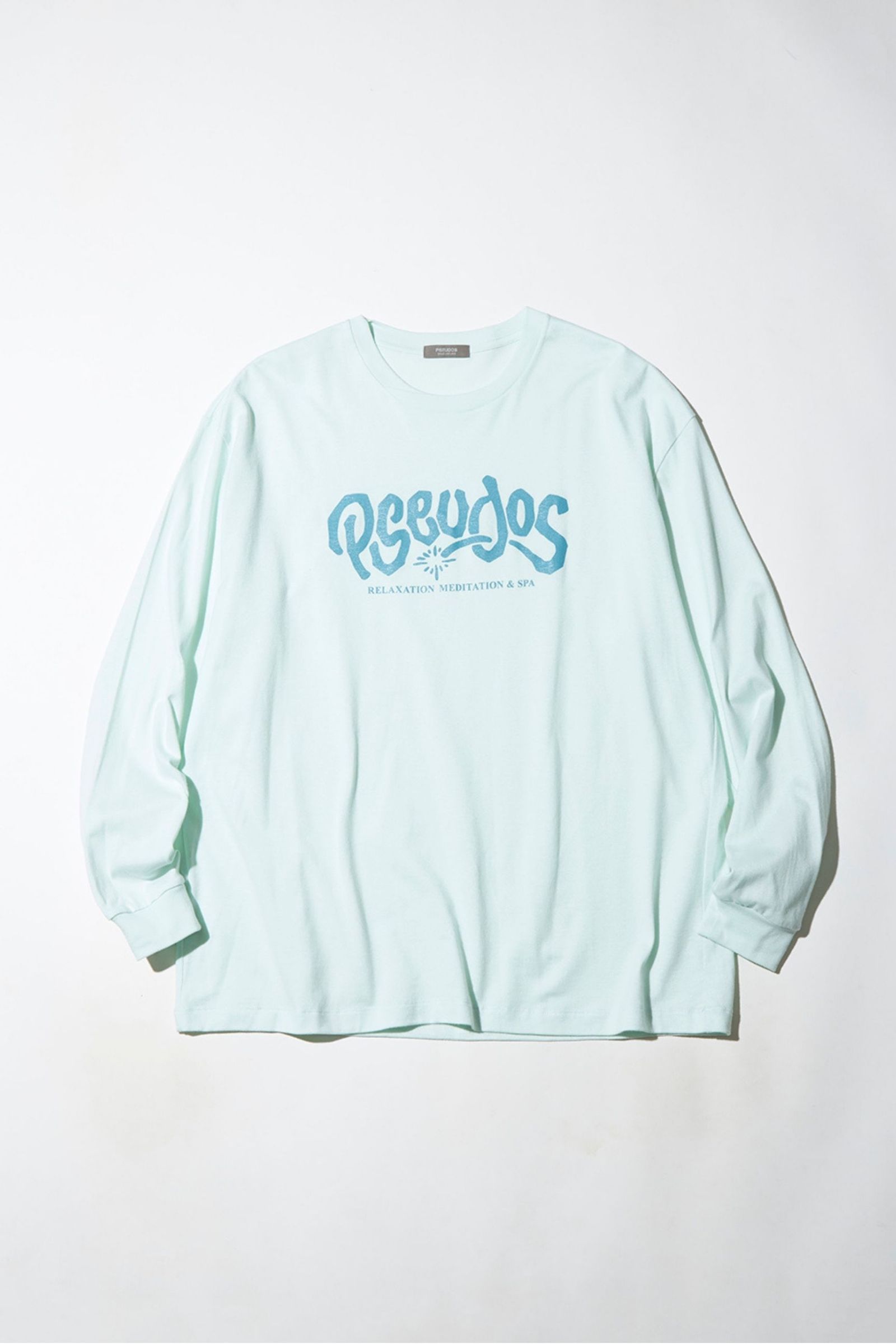 PRINTED CROSS NECK T-SHIRT LS -RELAX-/プリントカットソー