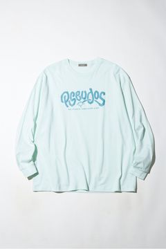 PRINTED CROSS NECK T-SHIRT LS -RELAX-/プリントカットソー