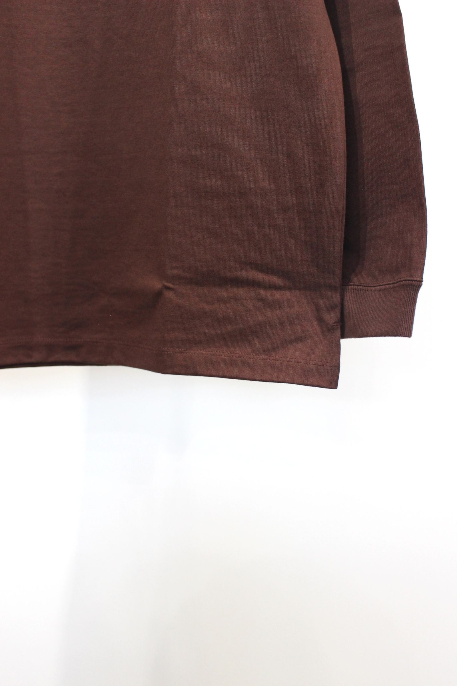 HEAVY PLATING L/S TEE | BROWN | カットソー