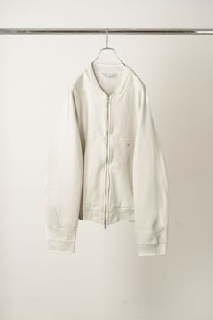 FLEECE-LINED SWEAT VERSITY SHIRT | WHITE | スウェット