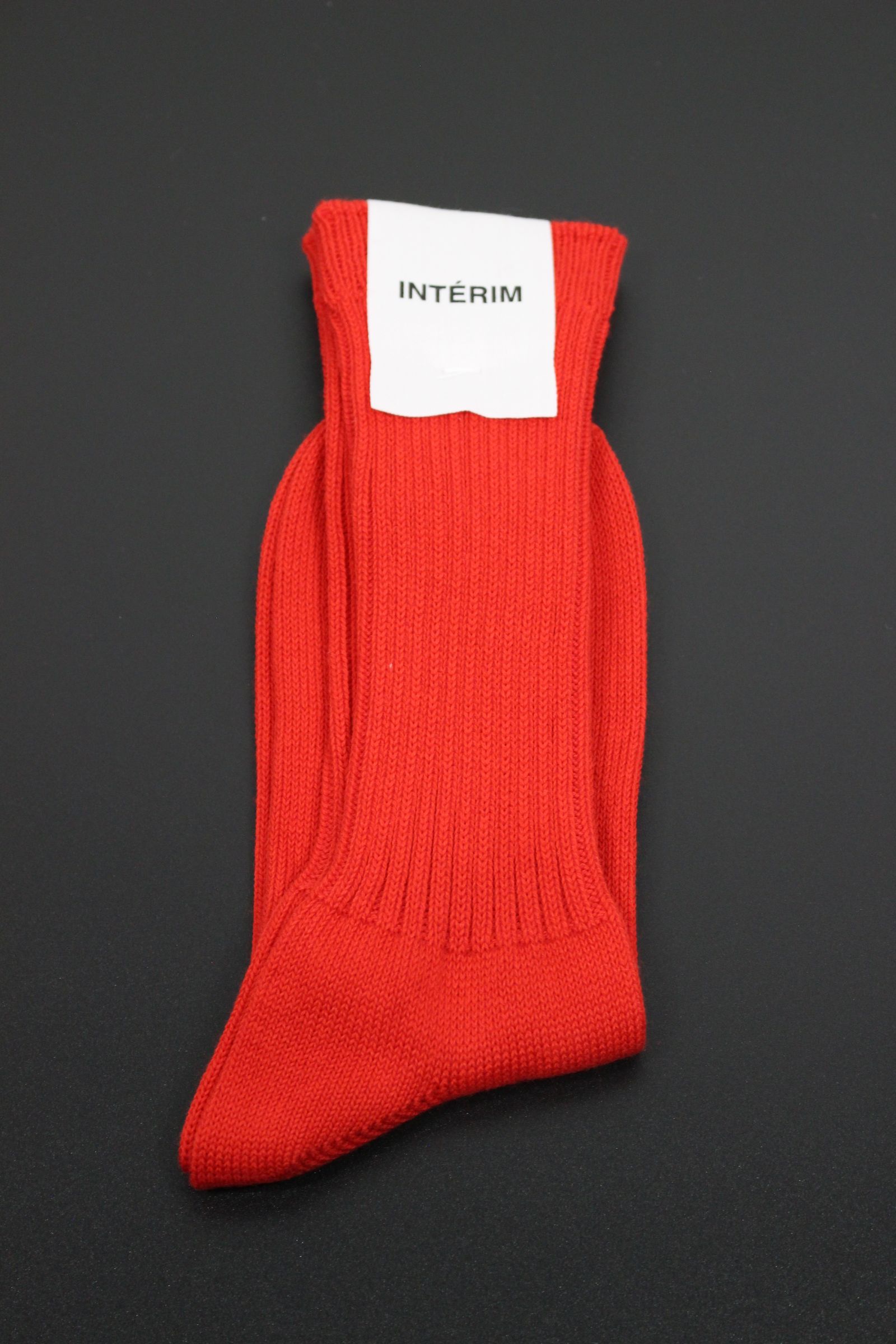 CASHMERE ORGANIC COTTON SOCKS | GRAY,WHITE,RED | ソックス