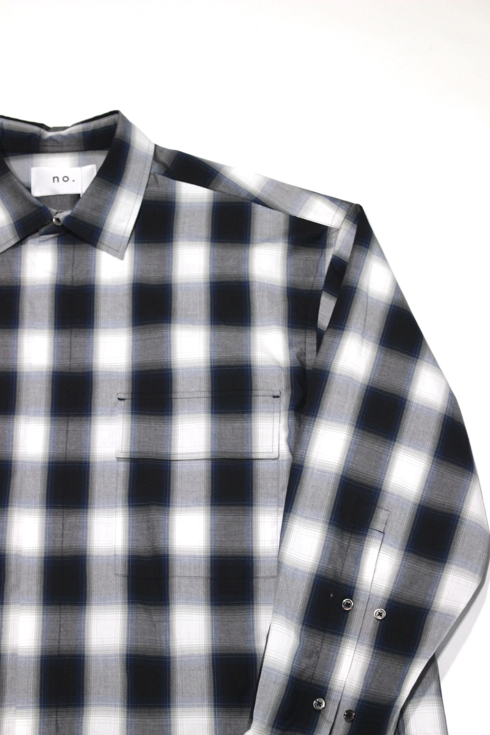 FRONT FLY SHIRT/チェックシャツ