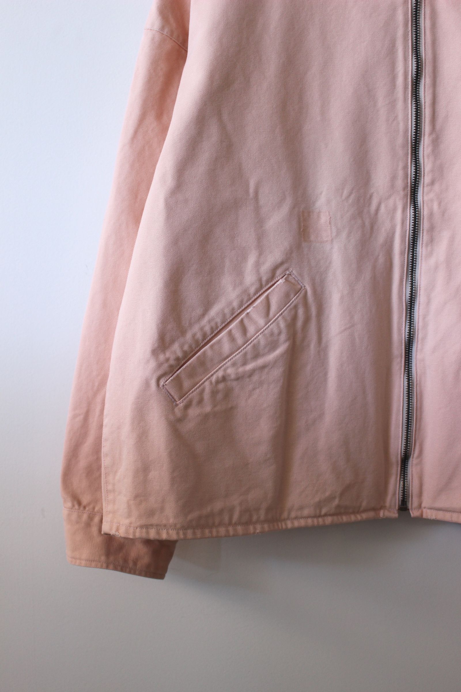 DAMAGE DUCK HOOD SHIRT/パーカー/ベージュピンク