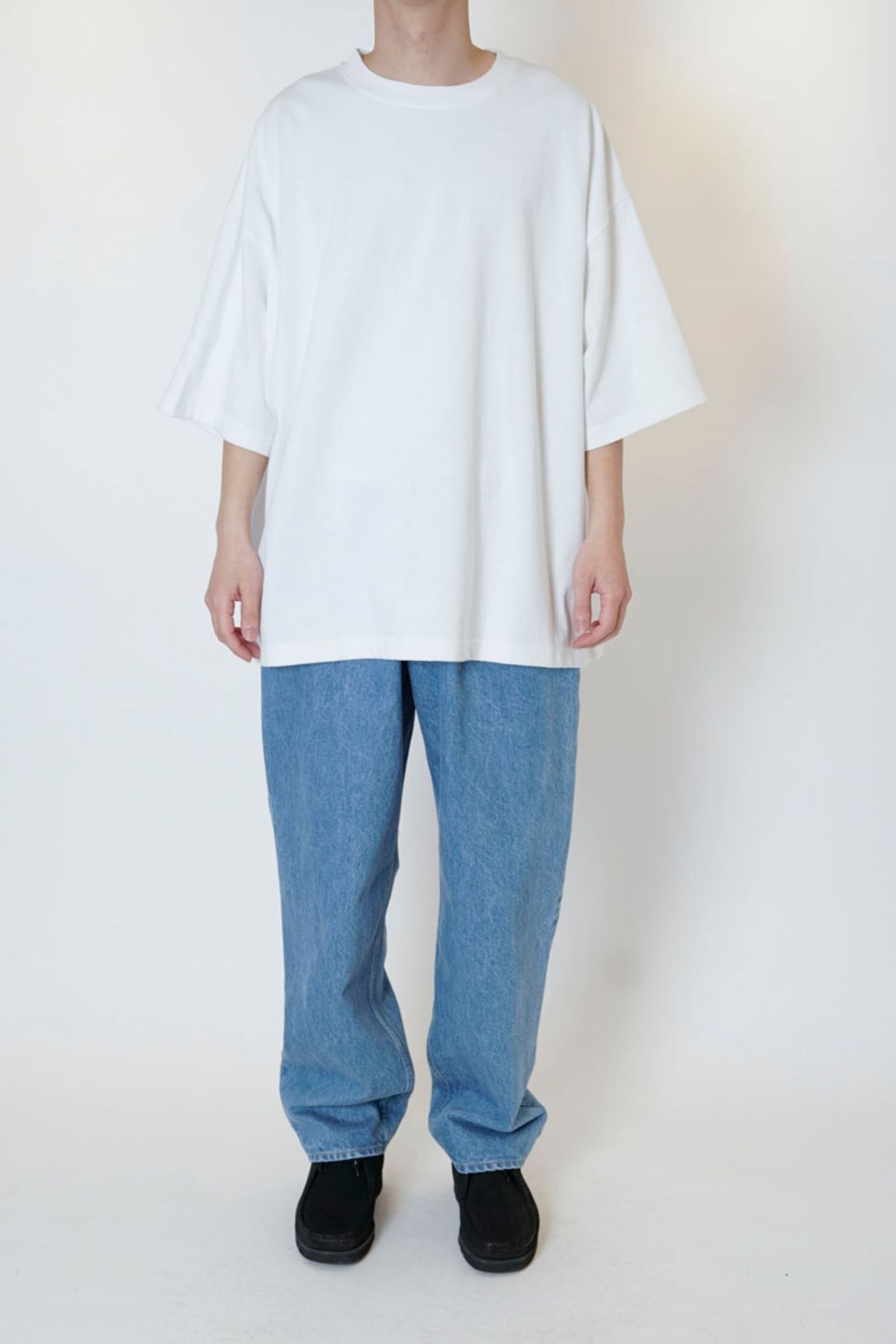 WIDE S/S TEE/WHITE