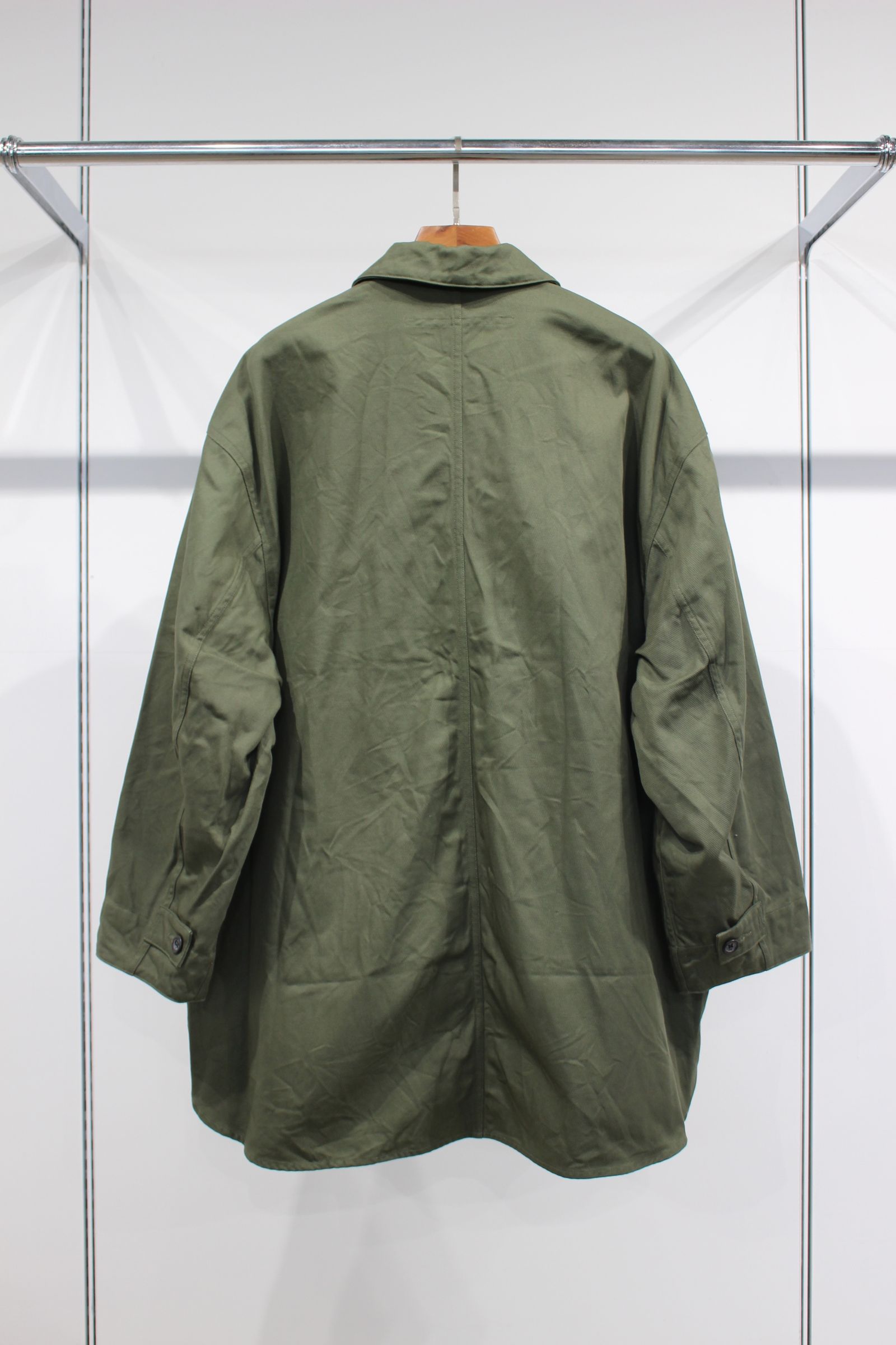 MILITARY CLOTH OVERSIZE SHIRT | OLIVE | シャツジャケット