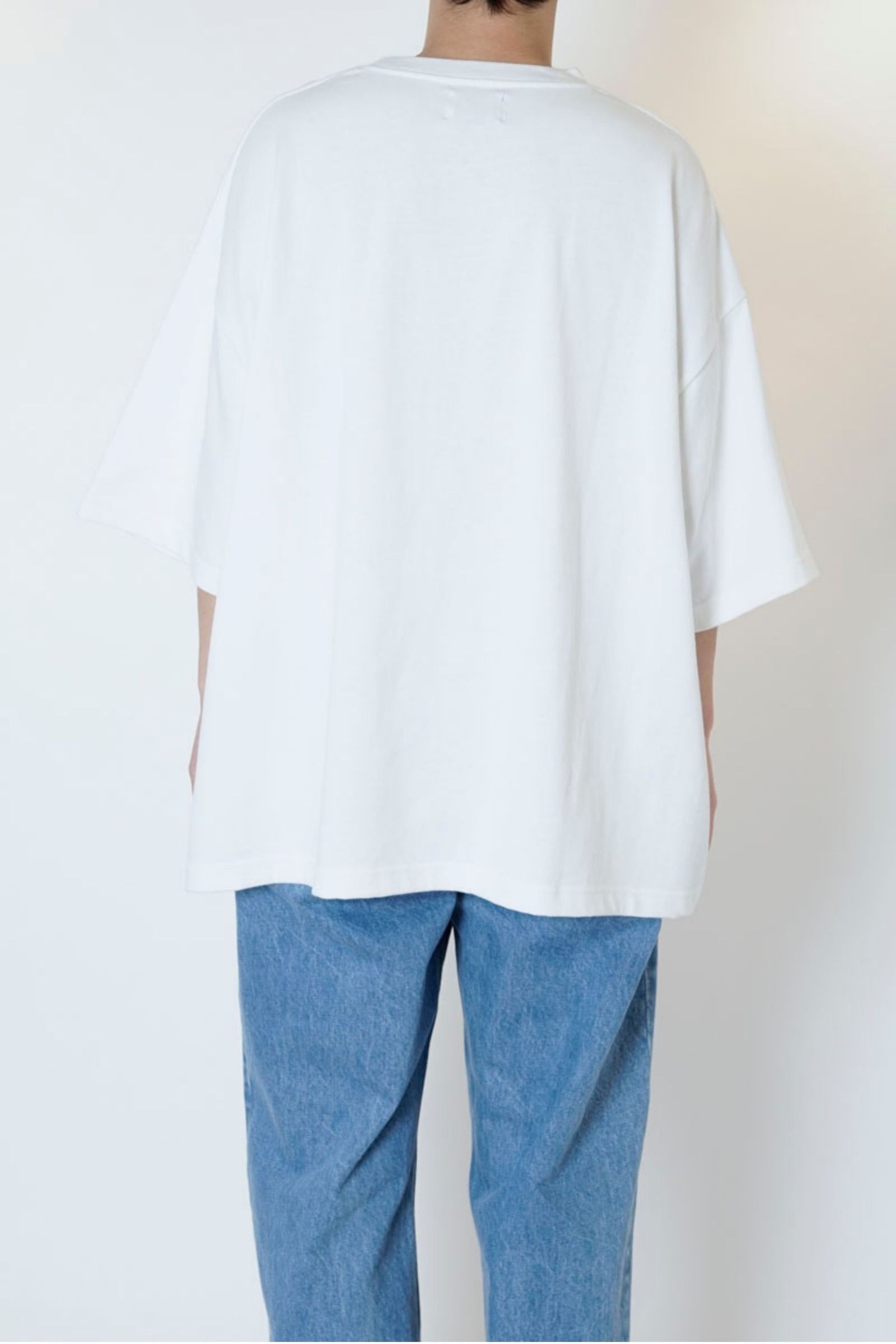 WIDE S/S TEE/WHITE
