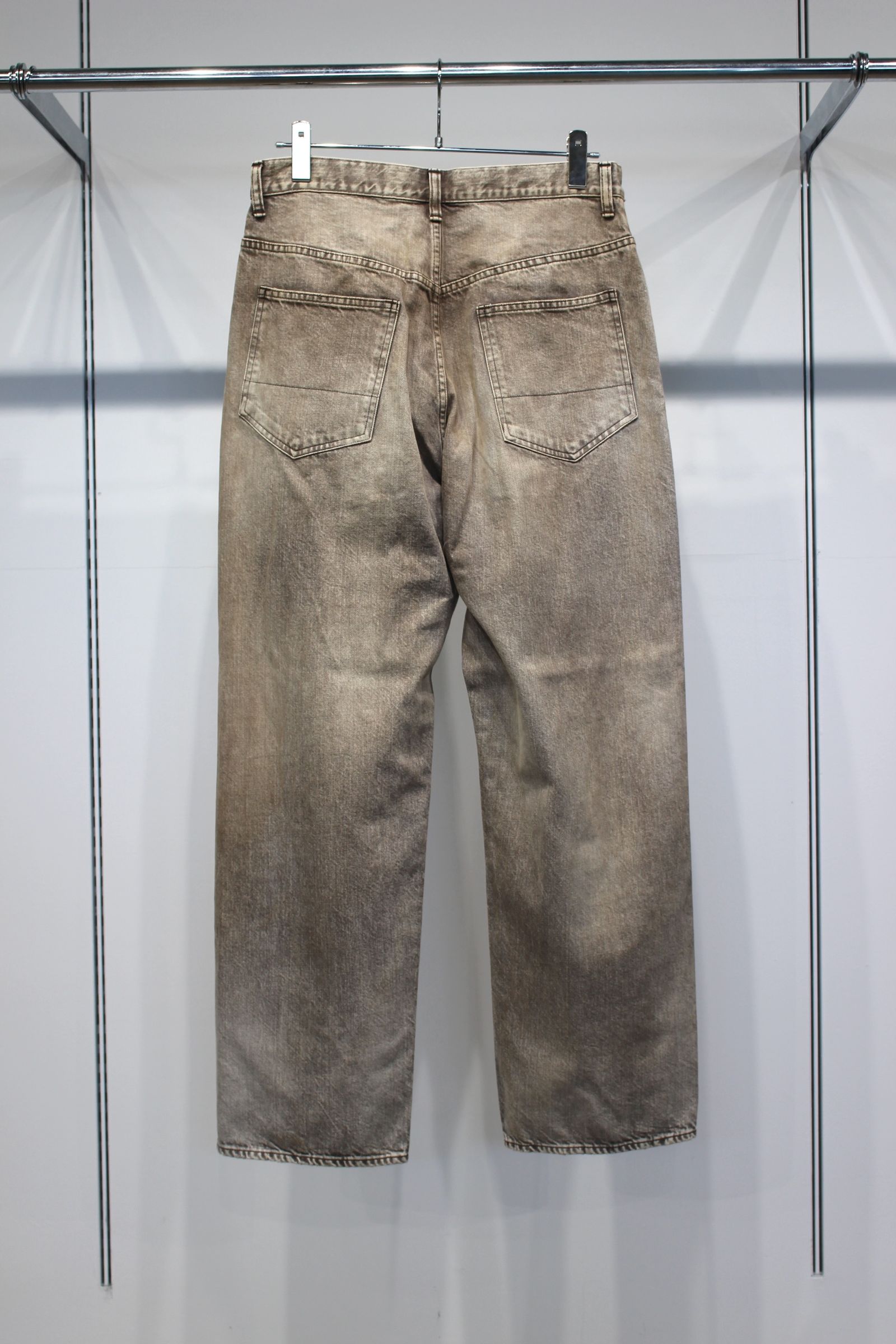 [ラスト1点] #02 TAPERED 5P DENIM PANTS | BROWN | デニムパンツ