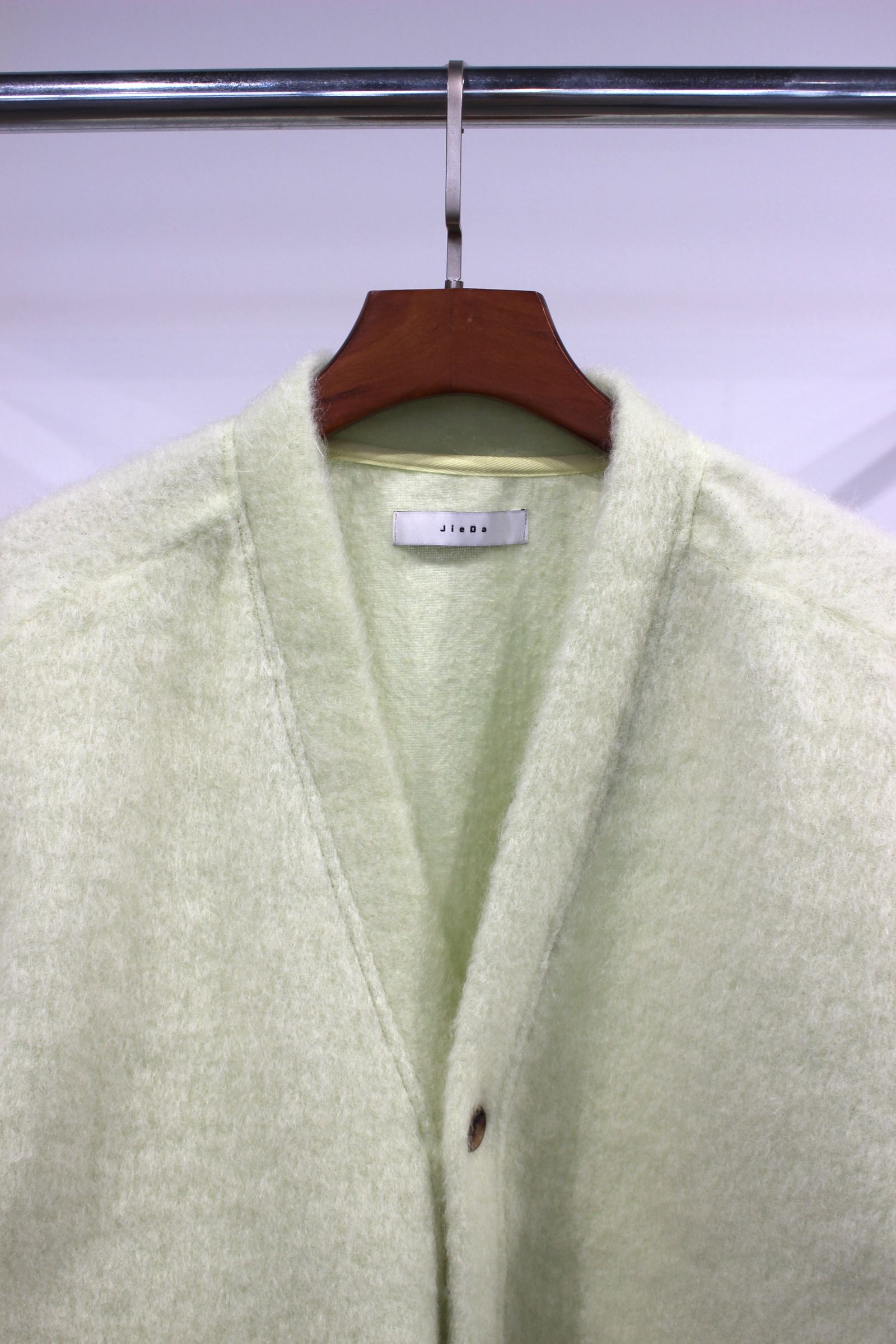 JieDa - MOHAIR CARDIGAN/YELLOW | NapsNote