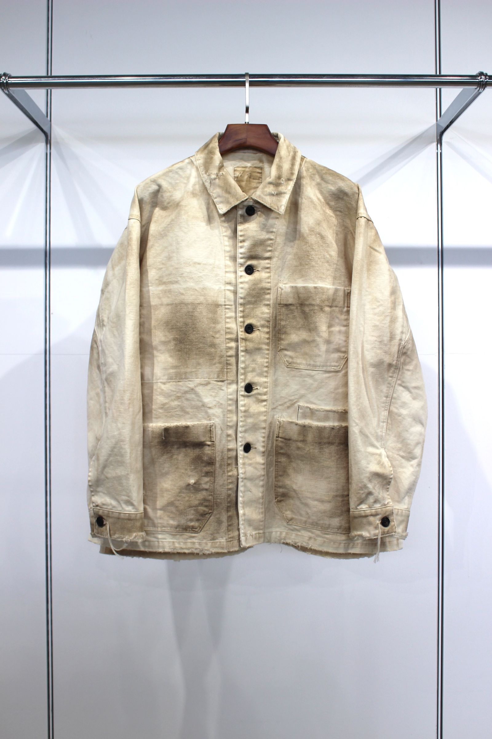 ANCELLM - UNEVEN PAINT COVERALL/BEIGE | NapsNote