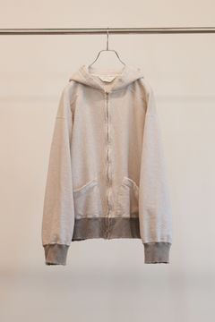ZIPUP HOODIE | HEATHER WHITE | ジップアップフーディー