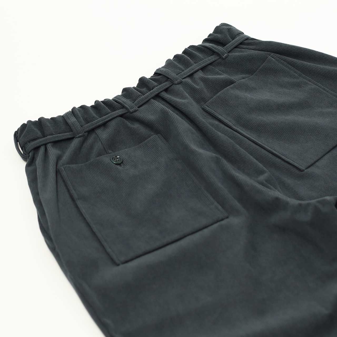 TRICOT CORDUROY PANTS | CADET BLUE | ポリエステルコーデュロイ