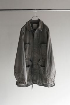 [ラスト1点] AGING DENIM SHIRT JACKET | BLACK | ジャケット