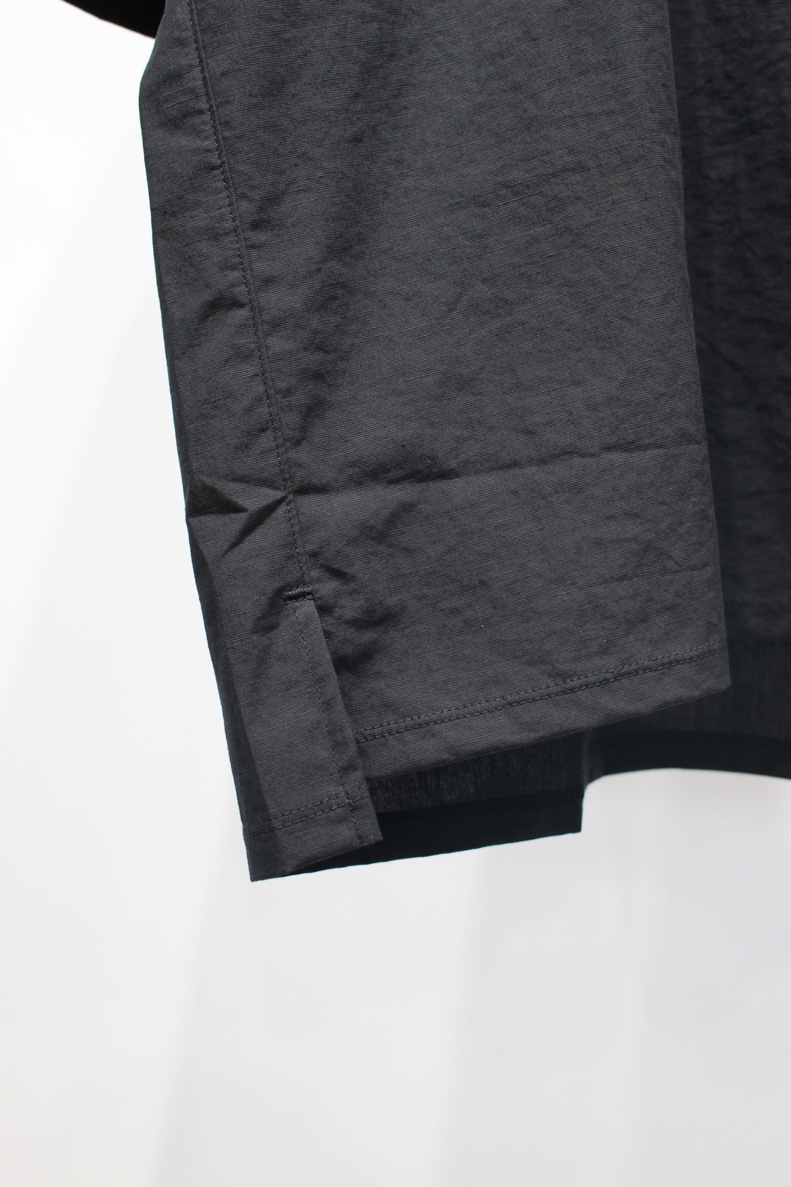 ORGANIC COTTON/LINEN TEE | BLACK | カットソー