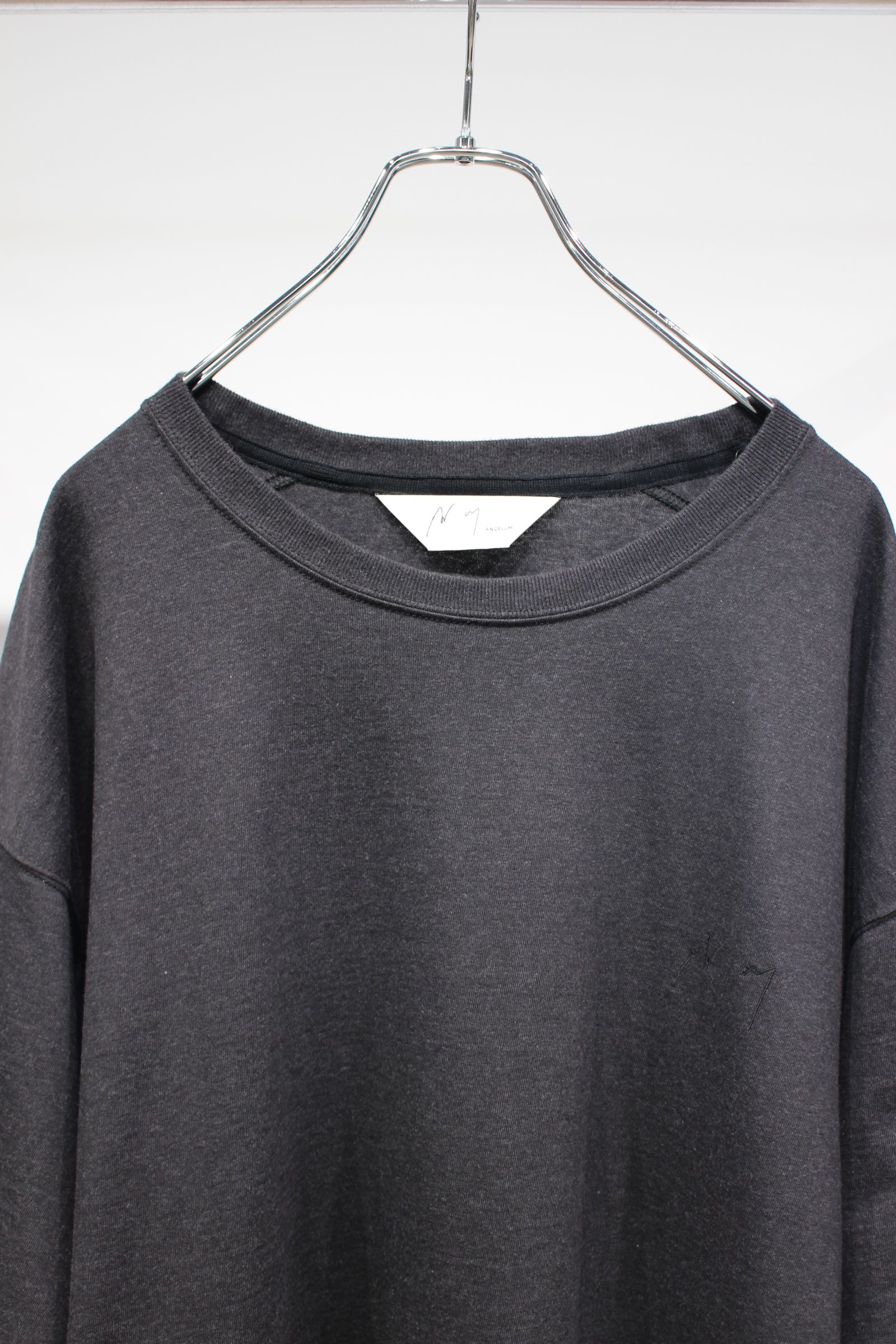 UNEVENNESS T-SHIRT | HEATHER BLACK | カットソー