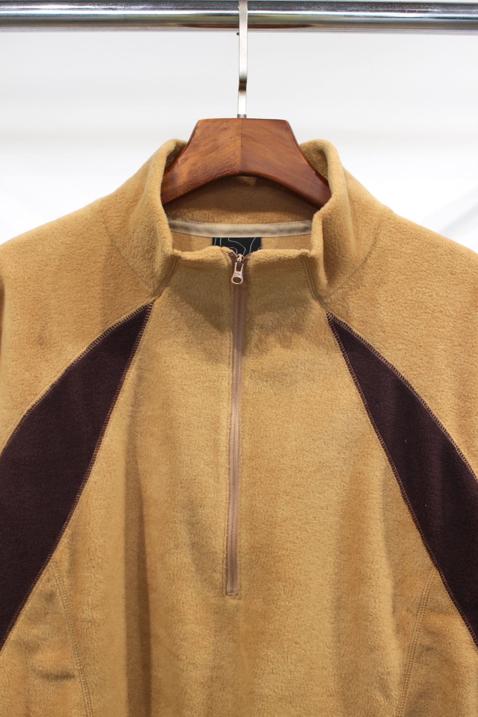 SWITCHING FLEECE HALF ZIP L/S | BEIGE | フリース