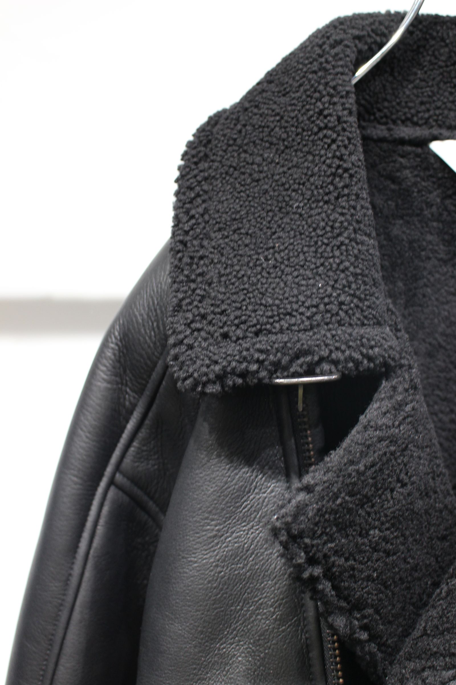 [ラスト1点] MOUTON DOUBLE JACKET | BLACK | ムートンジャケット