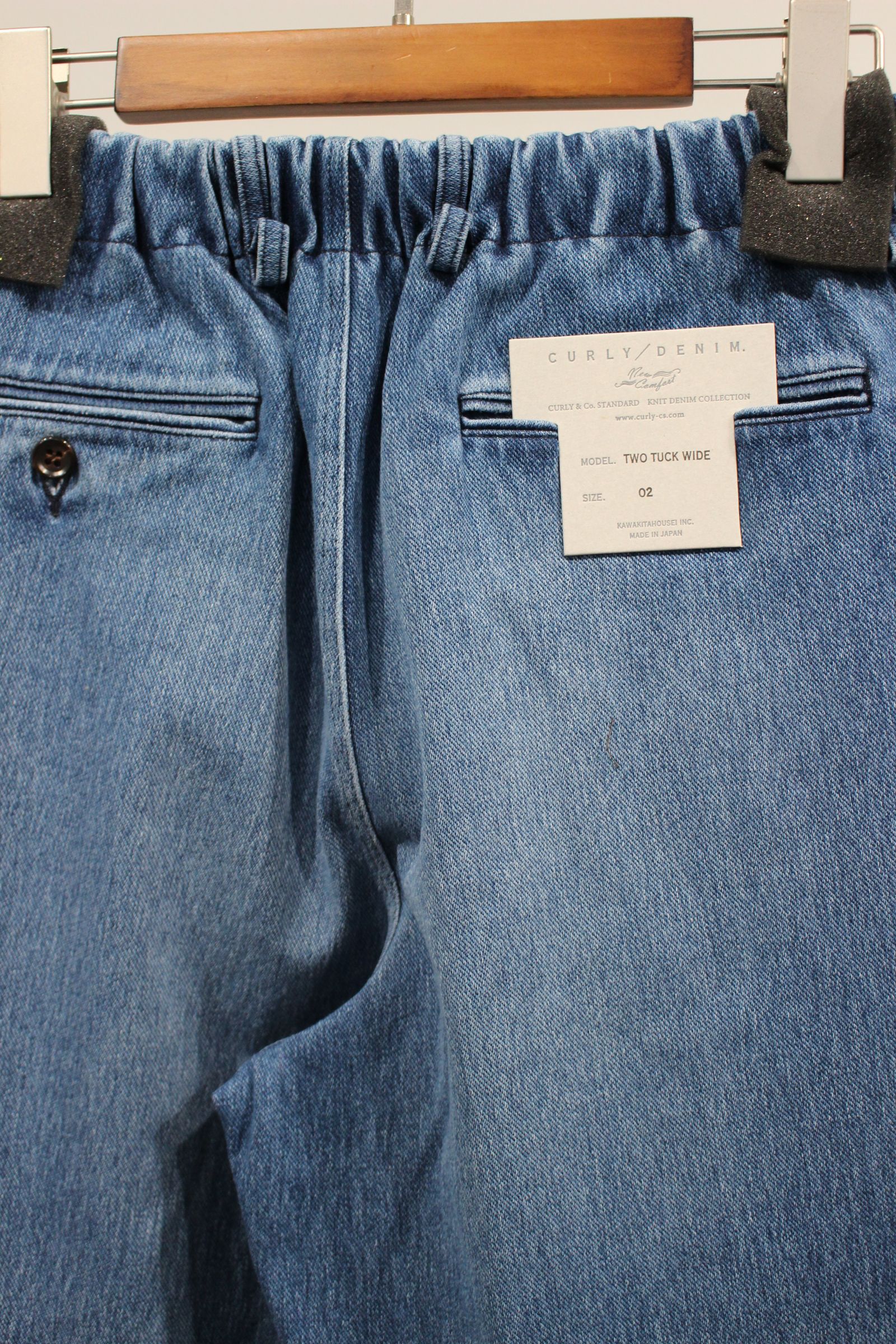 INDIGO 2TUCK WIDE EZ SLACKS-ANTIQUE-/ANTIQUE INDIGO