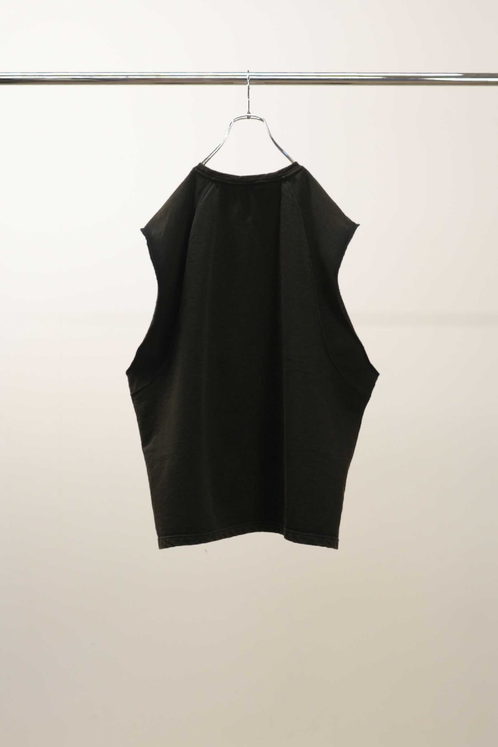 FADED SLEEVELESS T-SHIRT | BLACK | カットソー