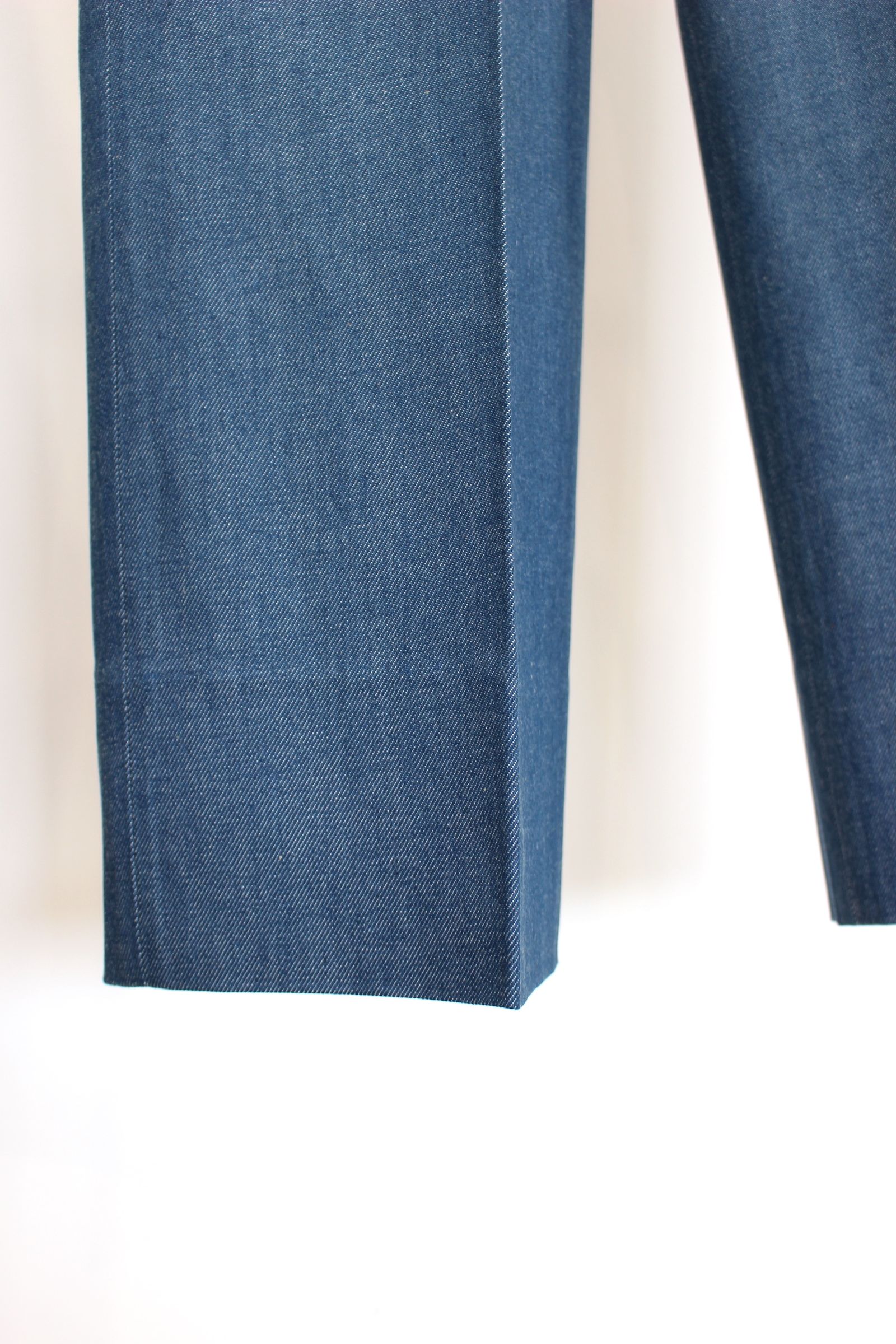 INTERIM - SHUTTLE DENIM 1-TUCK BAGGY SLACKS/10oz BLUE | NapsNote