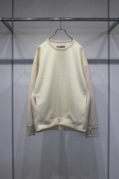 KNIT-COMBI RAYON DOUBLE-KNIT P/O | IVORY | クルーネックプルオーバー