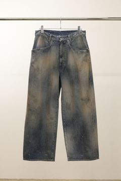 DENIM WIDE SLACKS | INDIGO | デニムパンツ