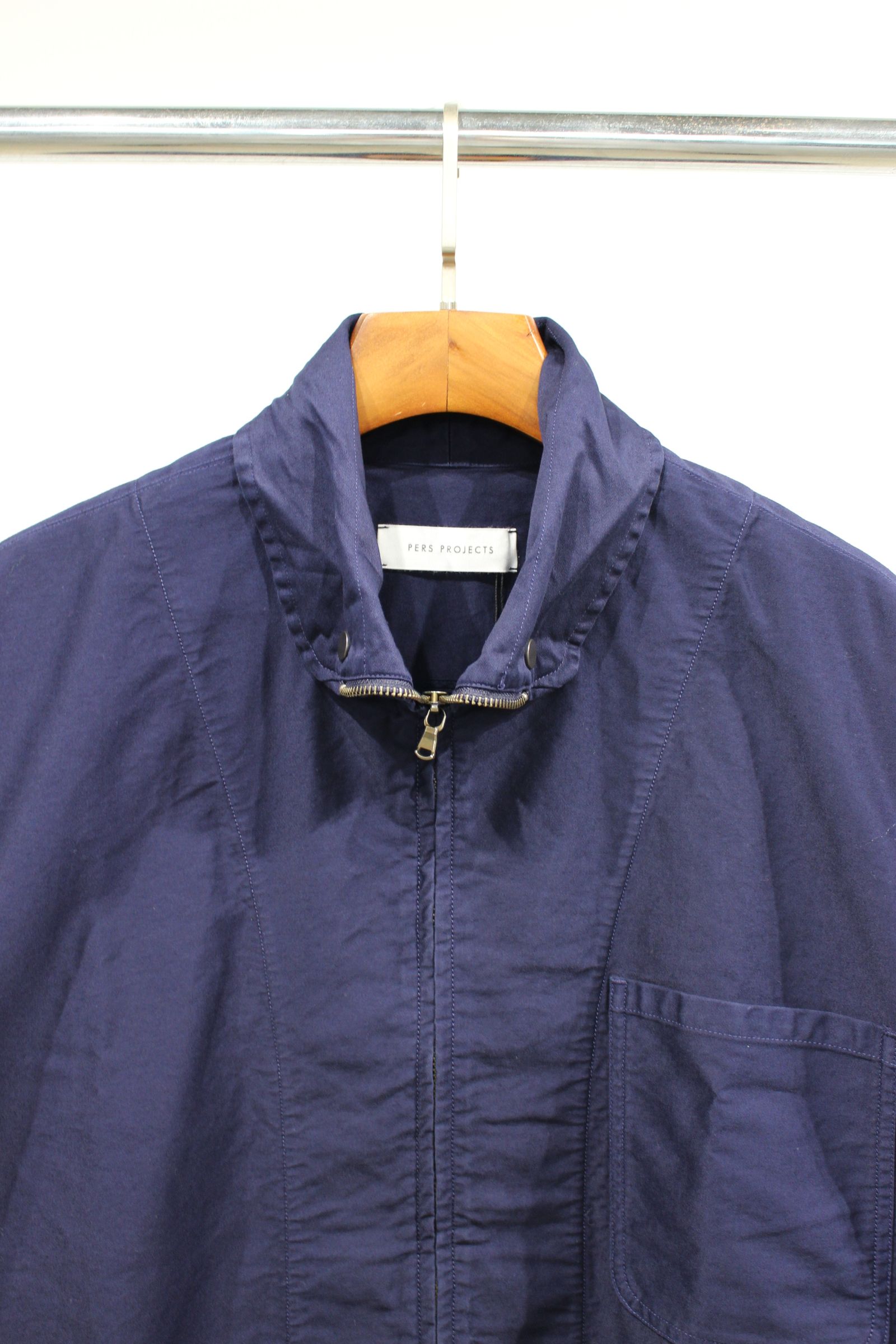 SCHMITT Zip Collar Shircket | BLUE | シャツジャケット