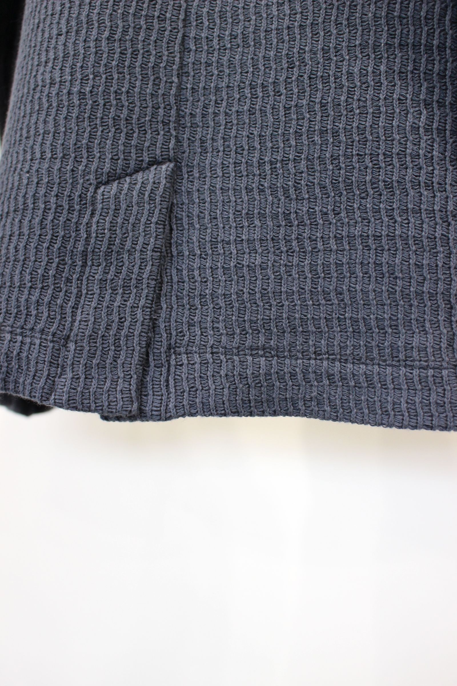3D WAFFLE CARDIGAN | STEEL GRAY | カットソー