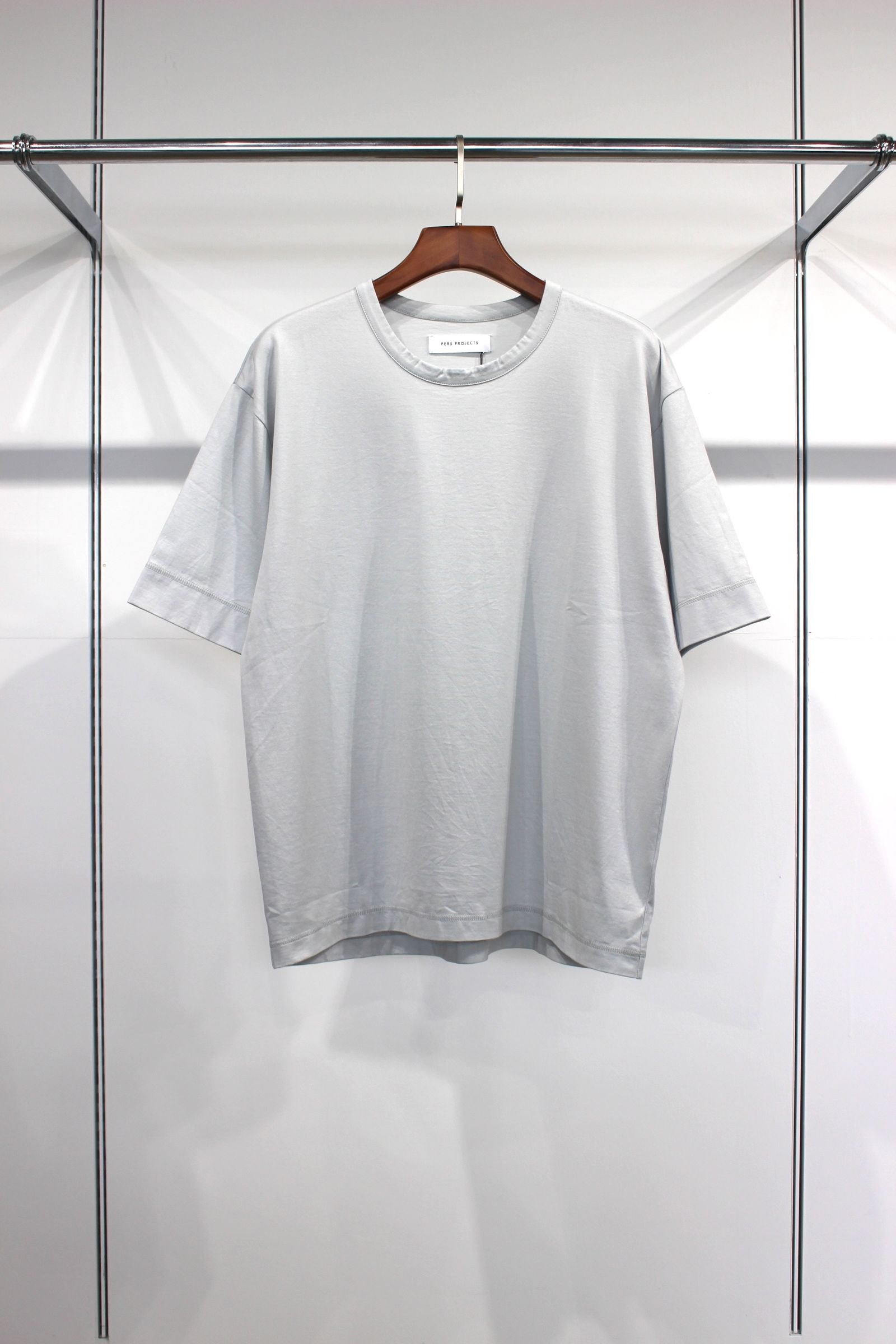 DEVIN S/S CN TEE | LT.GRAY | Tシャツ