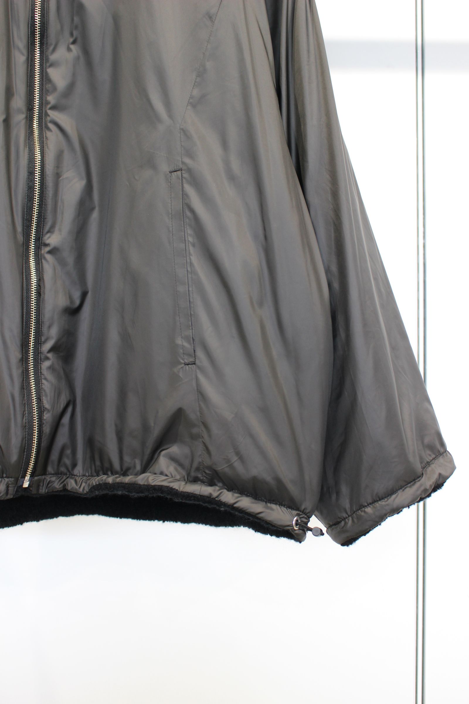BISHU ANGORA PILE JERSEY Reversible Blouson/BLACK/ボアブルゾン