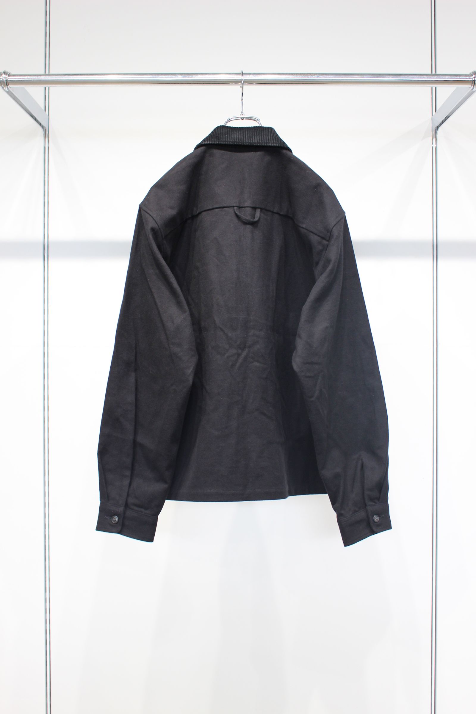 FLANNEL ZIP SHIRT | BLACK | ジップシャツ