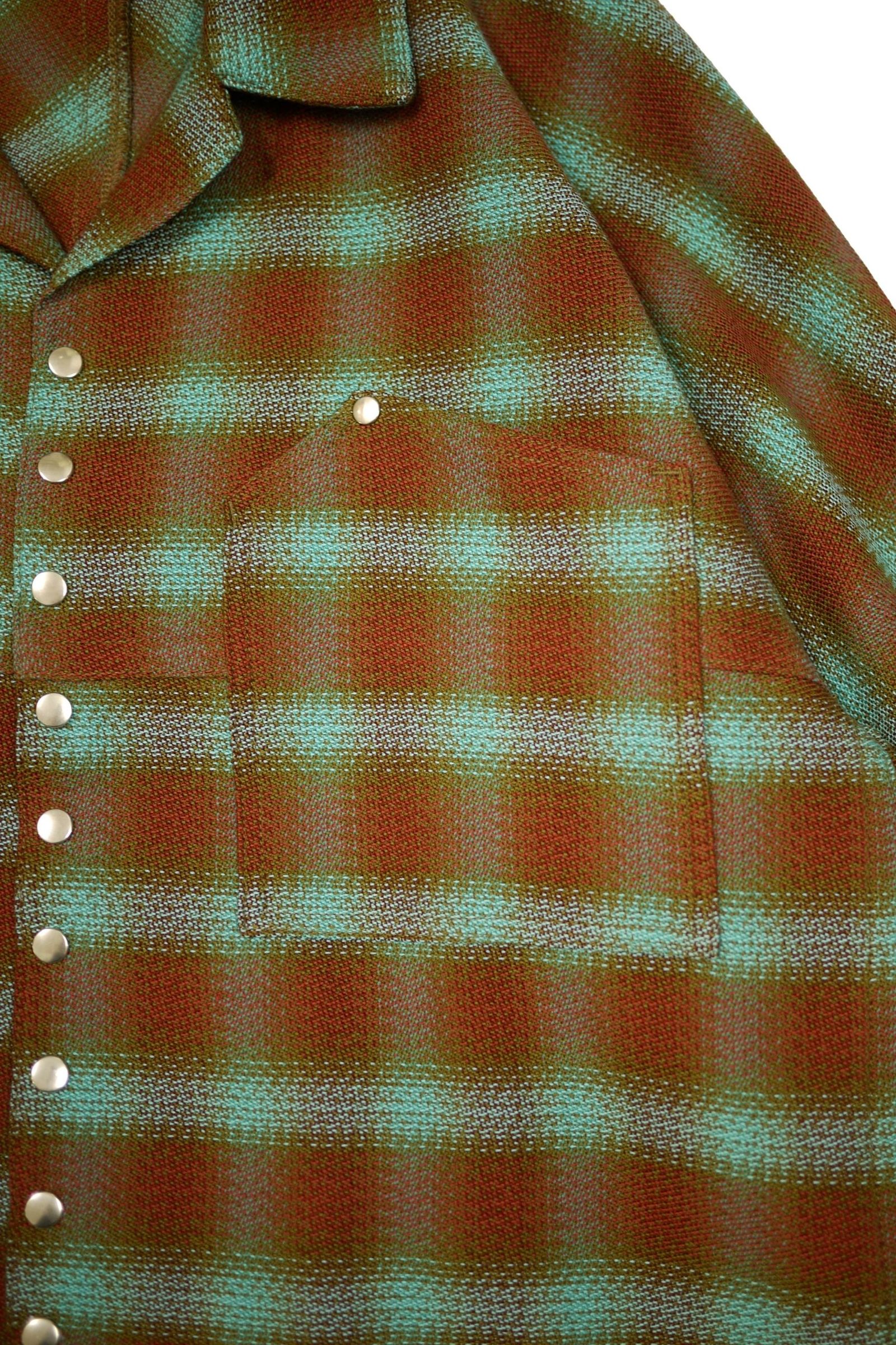 OMBRE SNAP BUTTON SHIRT/OMBRE
